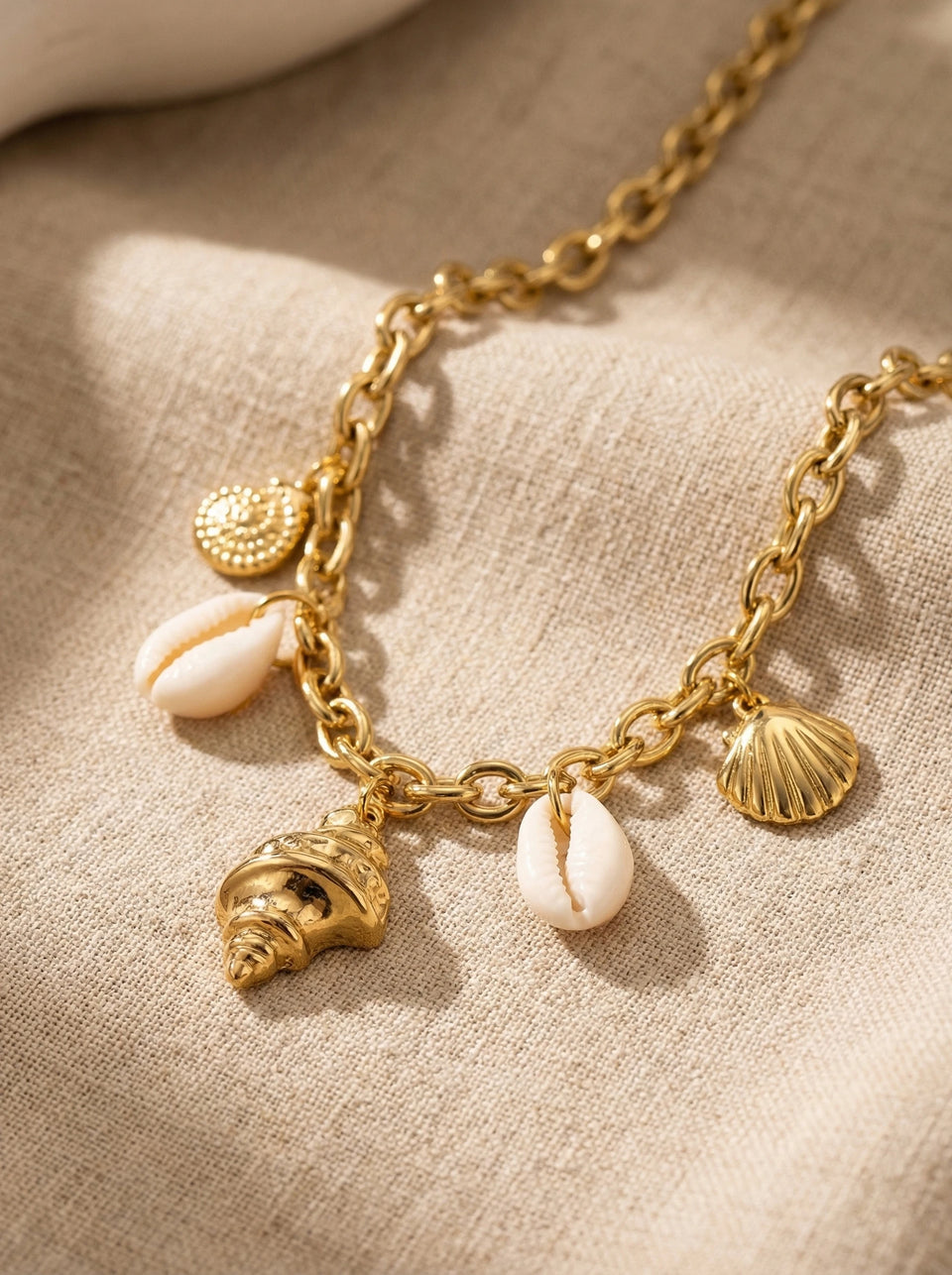 Ocean Love Shells Edelstahl Halskette - Produktbild 2