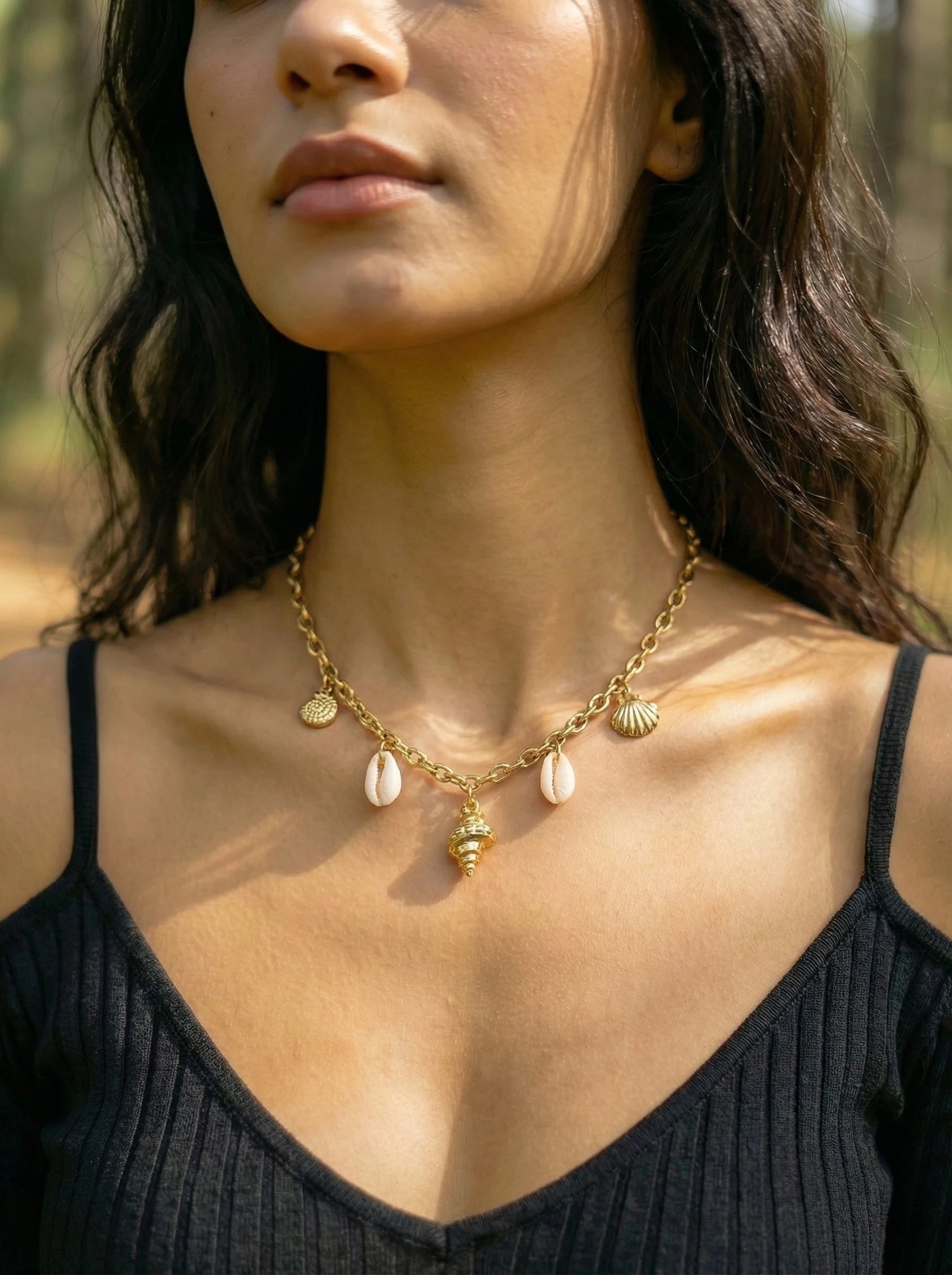 Ocean Love Shells Edelstahl Halskette - Produktbild 3
