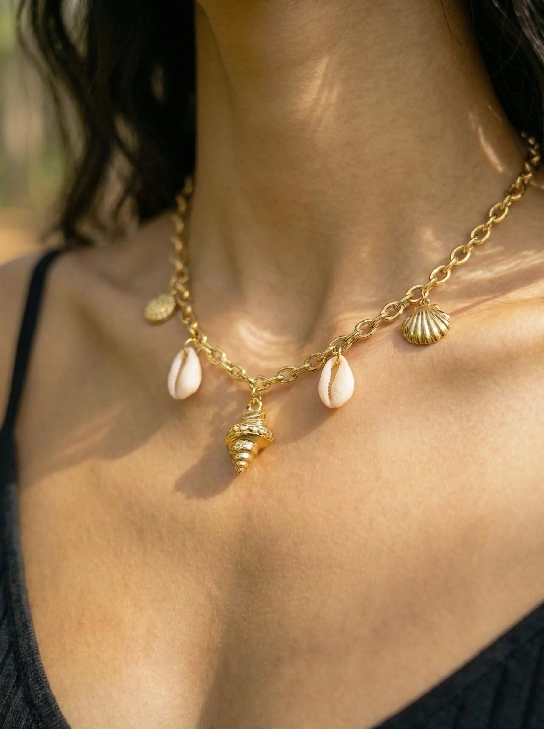 Ocean Love Shells Edelstahl Halskette - Produktbild 4