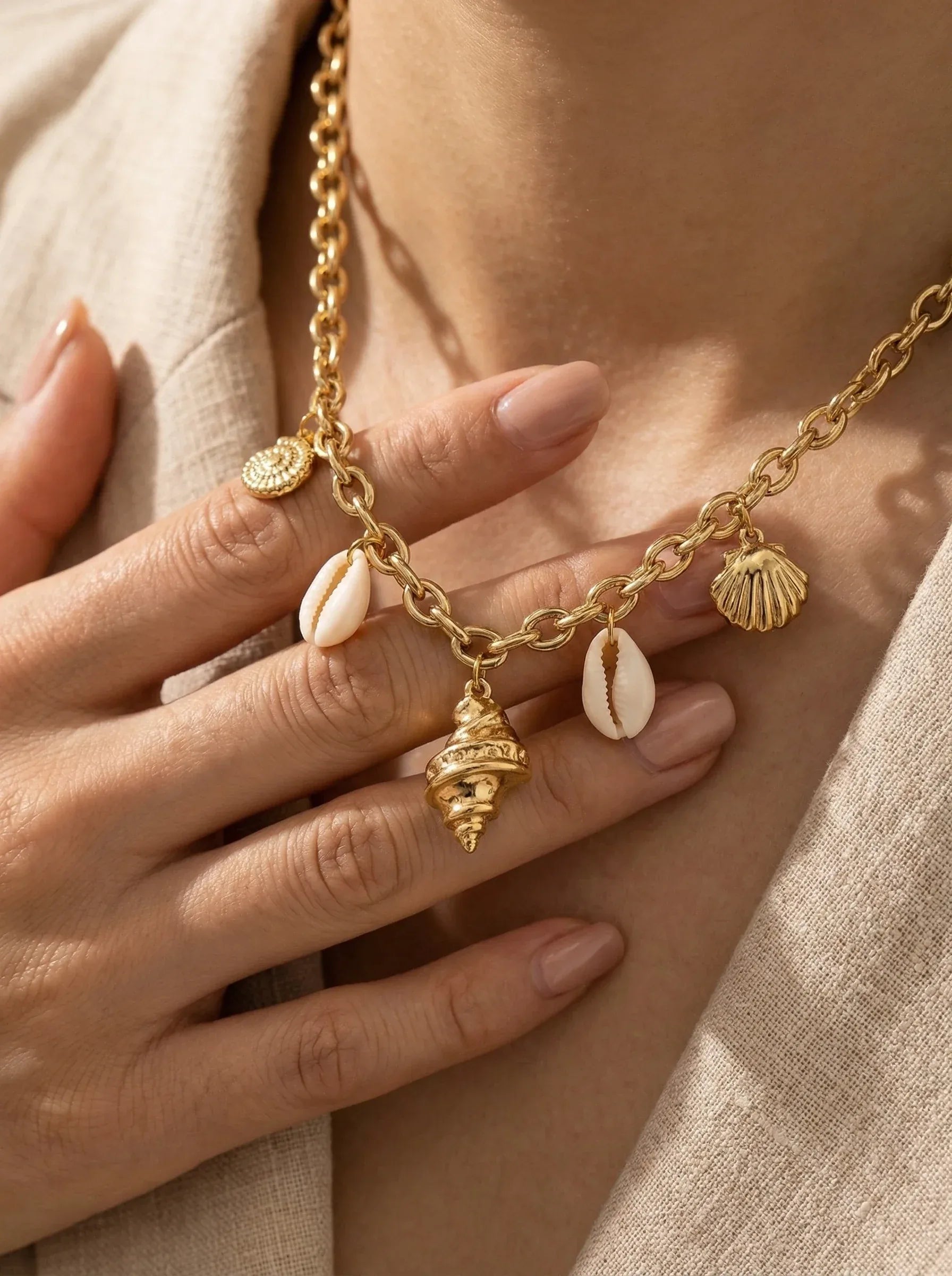 Ocean Love Shells Edelstahl Halskette - Produktbild 5
