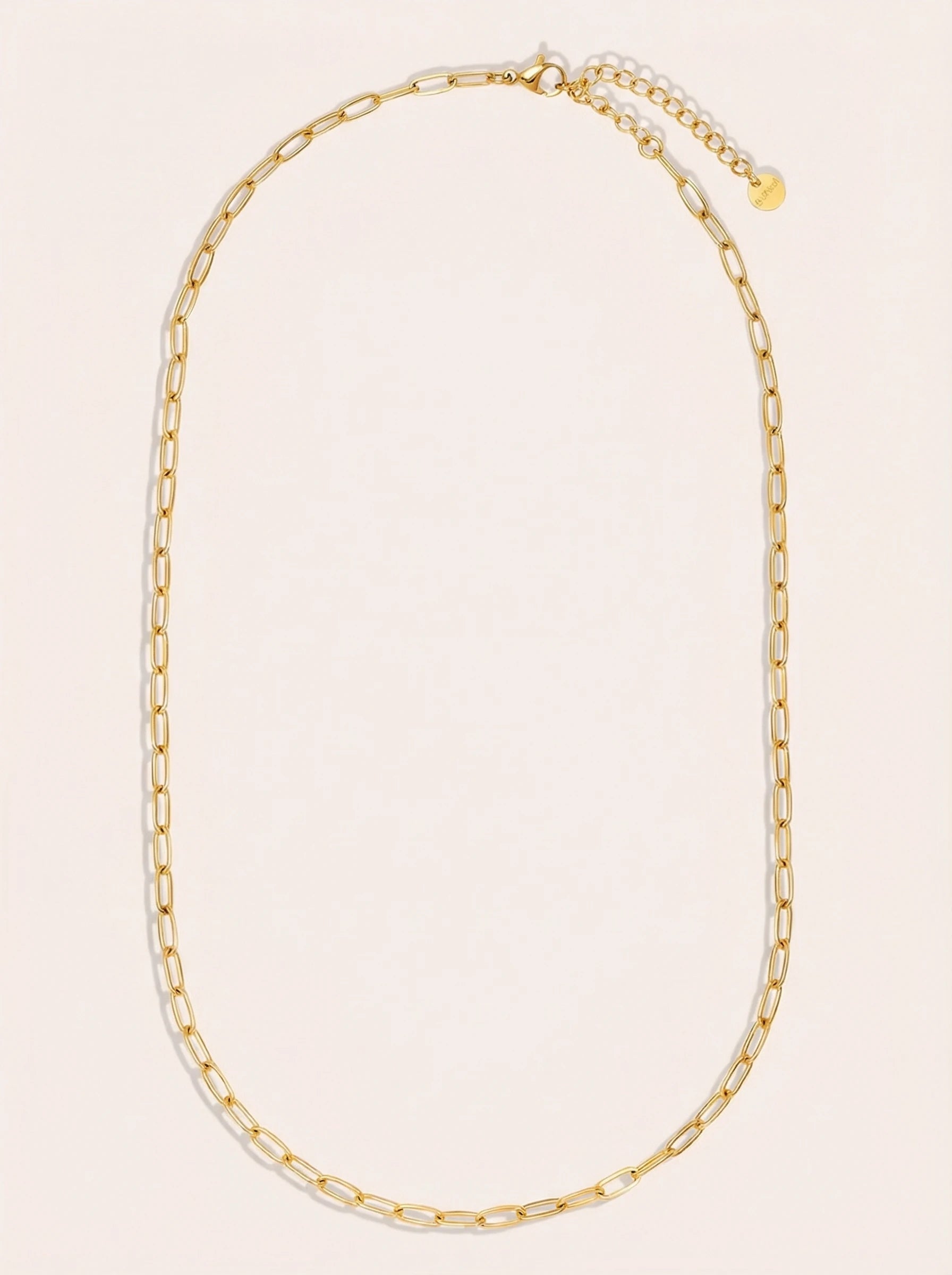 Fine Round Chain Edelstahl Halskette
