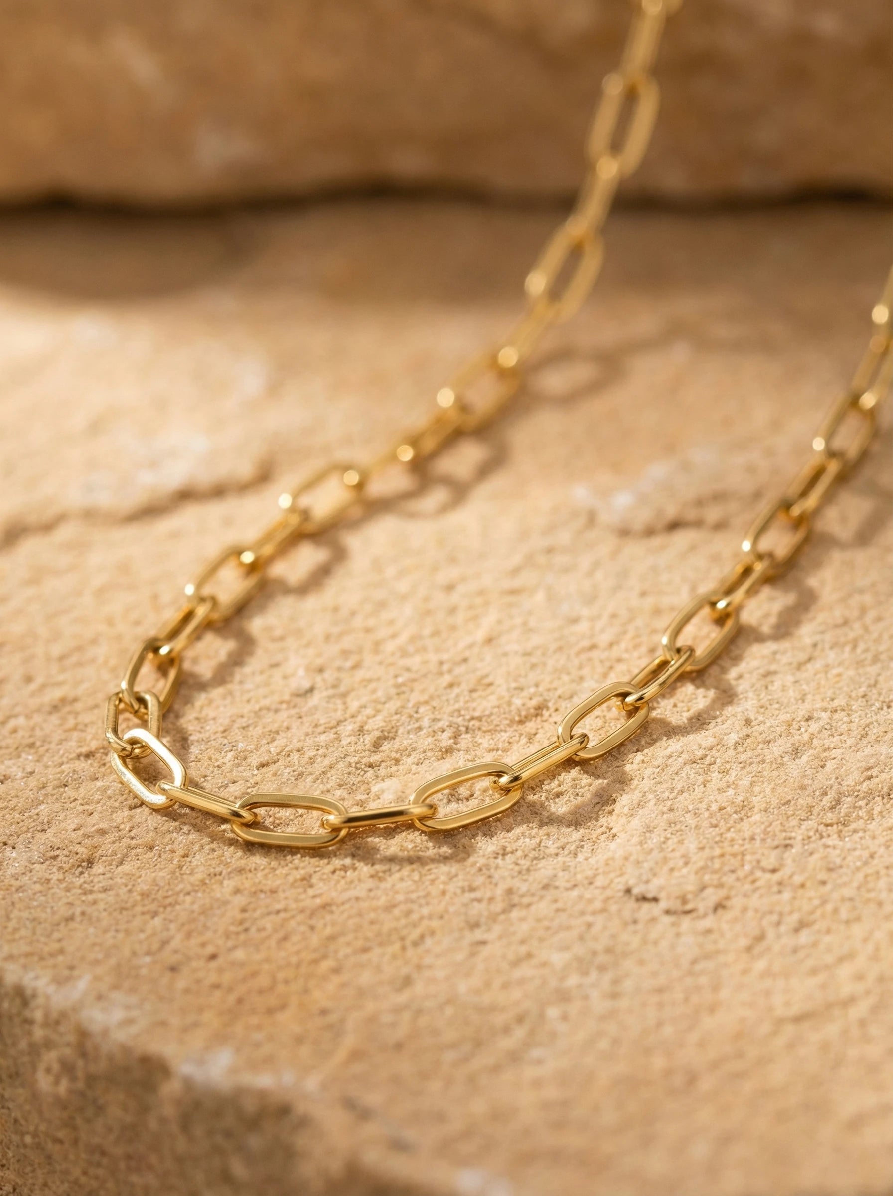 Fine Round Chain Edelstahl Halskette - Produktbild 2