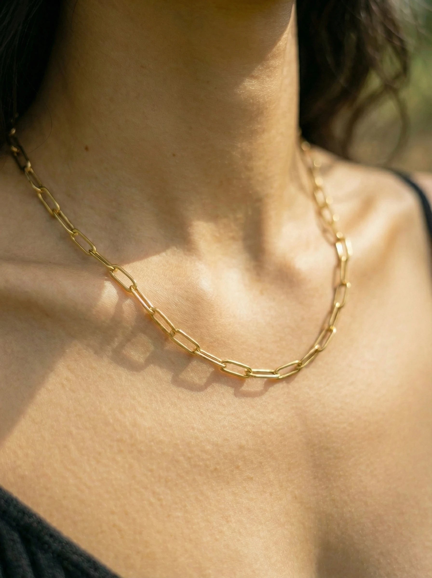Fine Round Chain Edelstahl Halskette - Produktbild 4