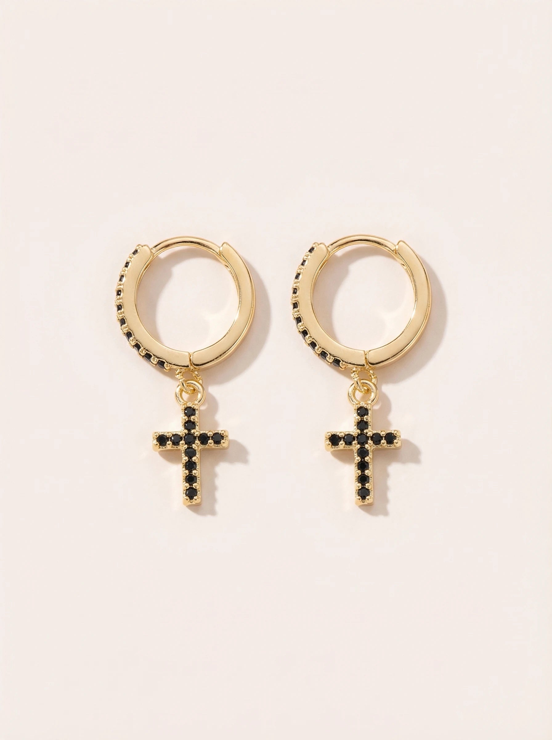 Shining Cross Vergoldet Ohrring