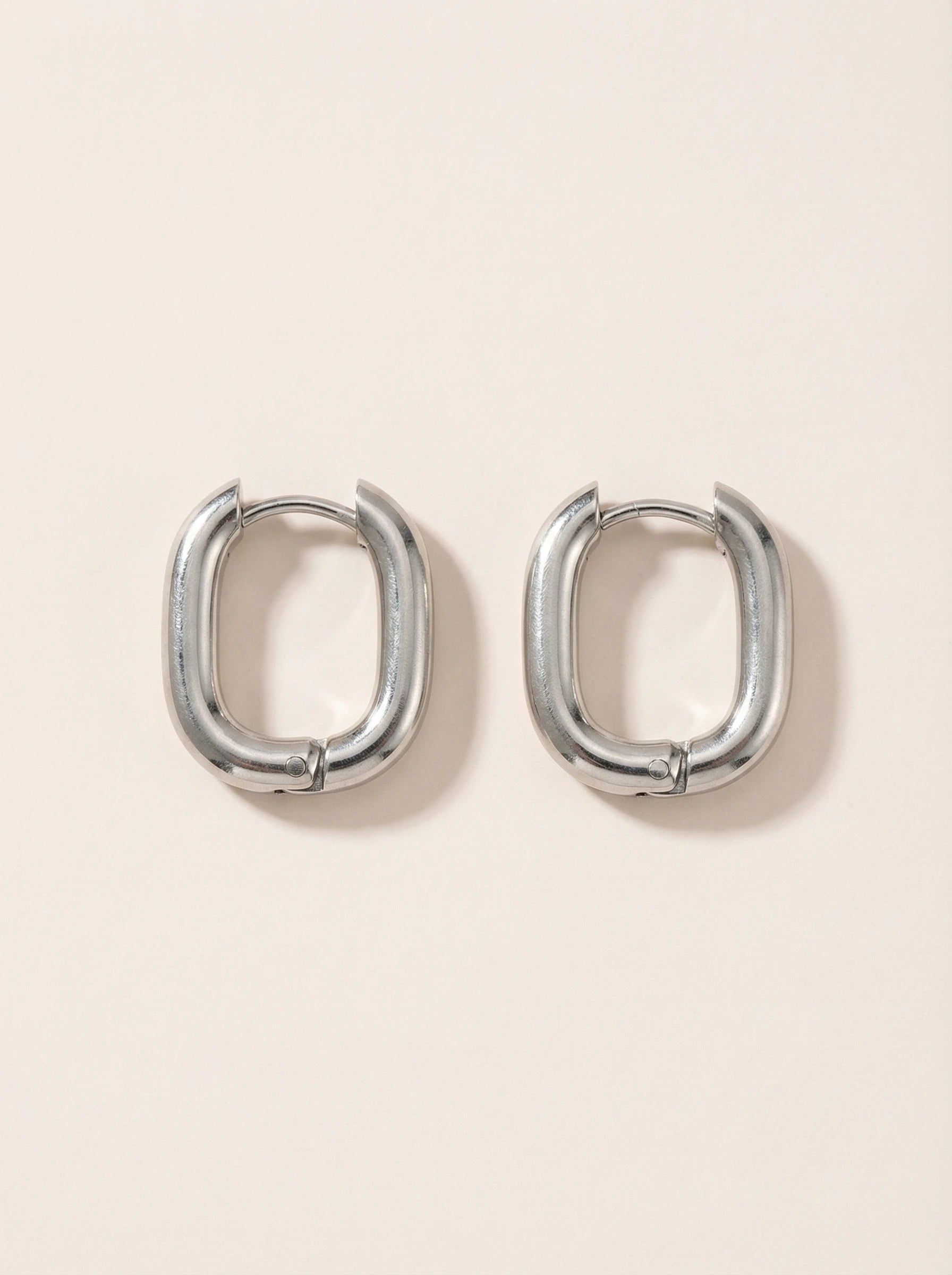 Square Hoop Edelstahl Ohrringe - Produktbild 9