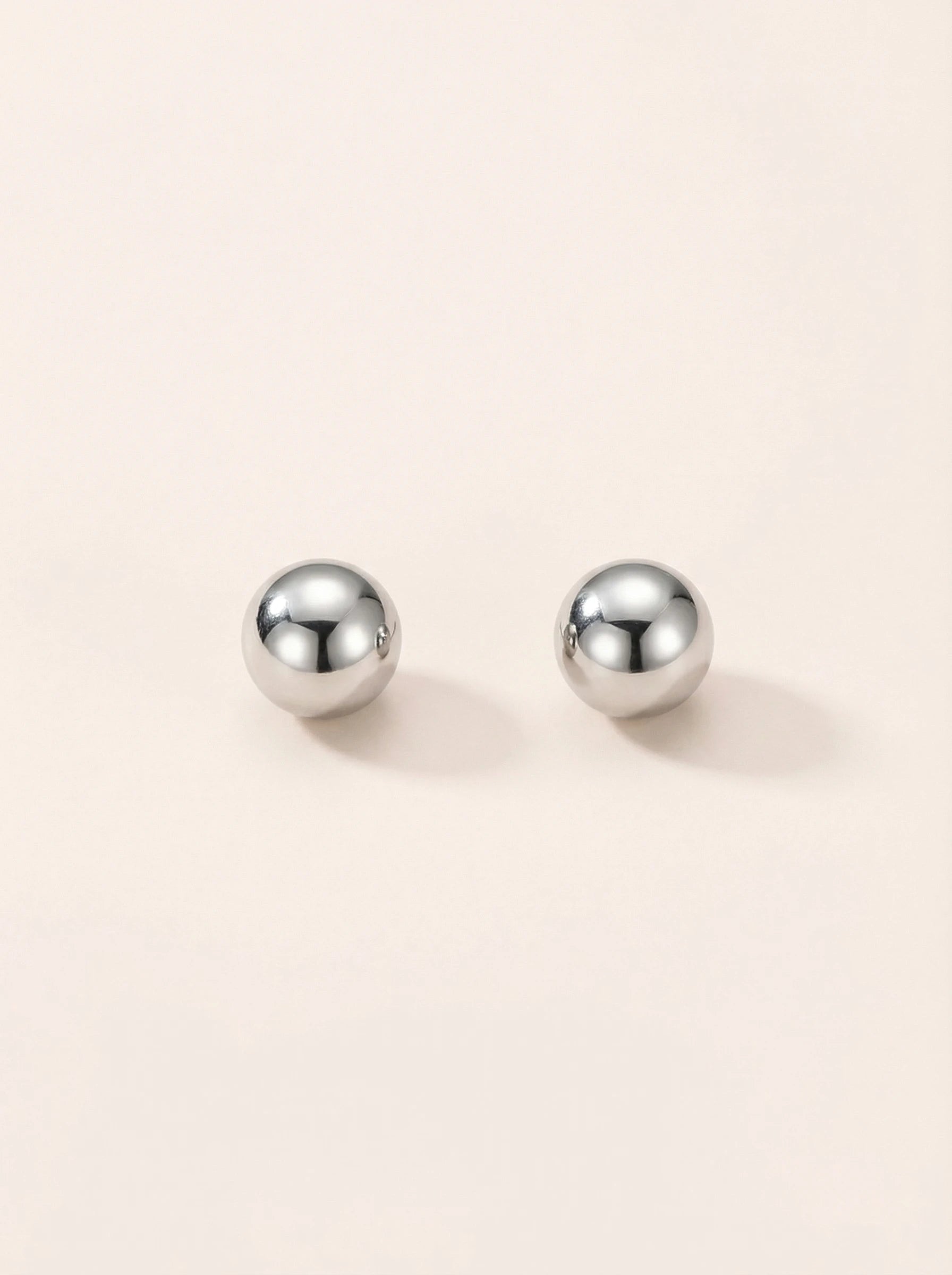 Tiny Ball Edelstahl Ohrringe - Produktbild 9
