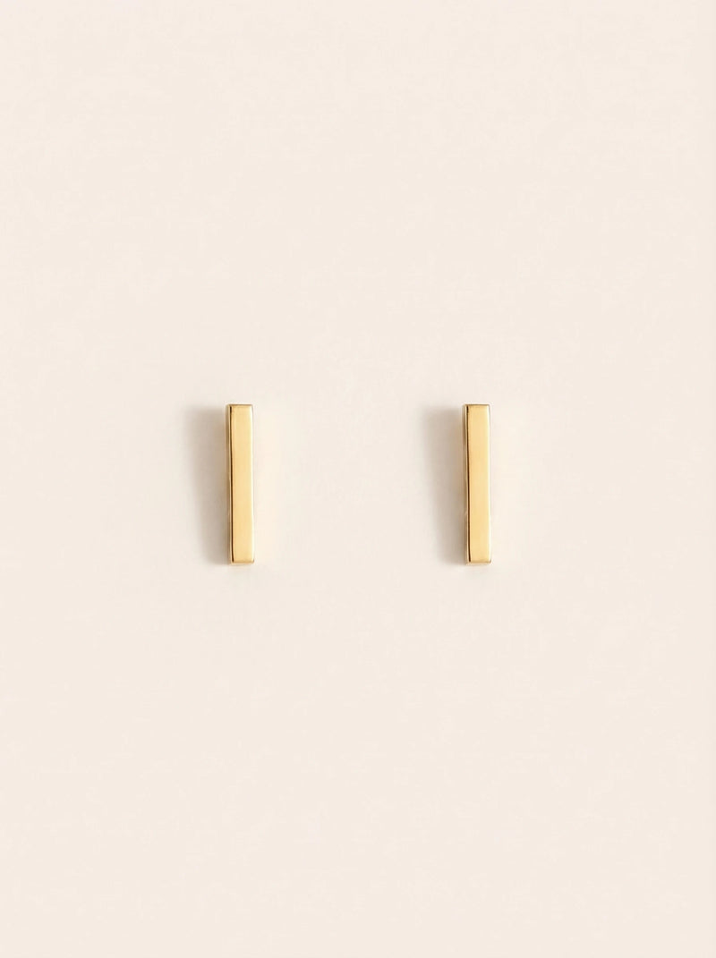 Simple Rod Edelstahl Ohrringe