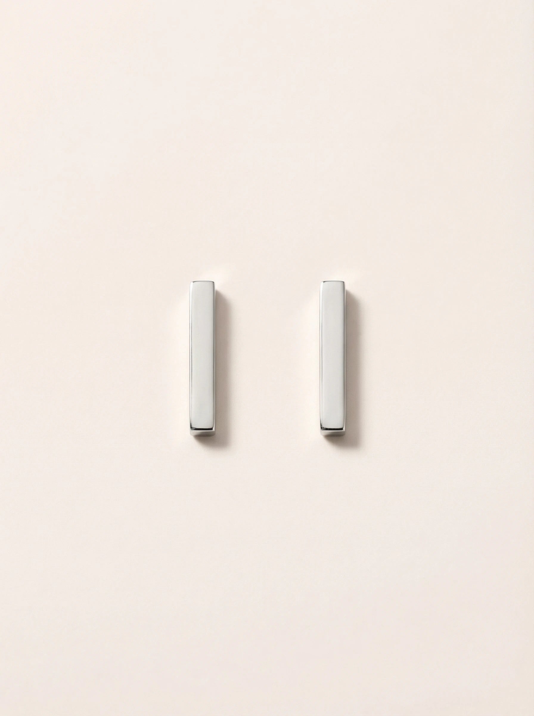 Simple Rod Edelstahl Ohrringe - Produktbild 9
