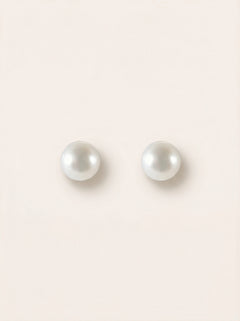 Simple Fresh Water Pearl Edelstahl Ohrringe - Produktbild 9