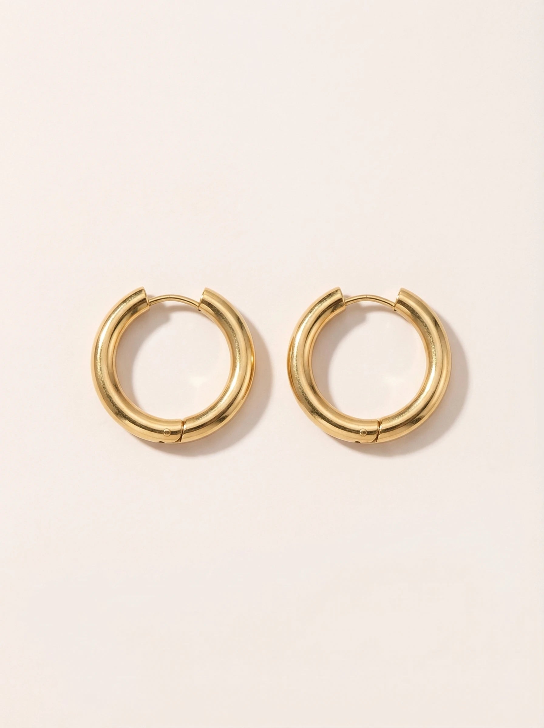 Simple Hoop Edelstahl Ohrringe