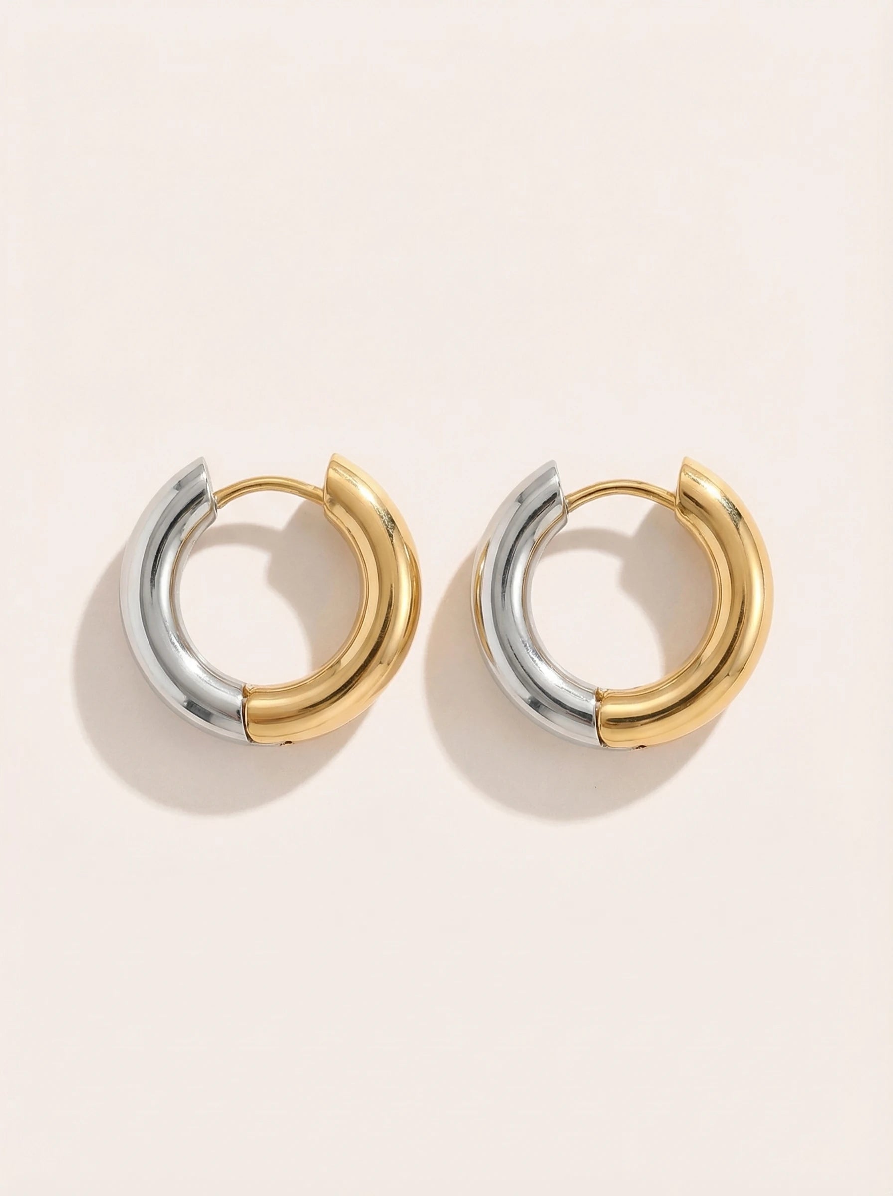 Simple Hoop Edelstahl Ohrringe