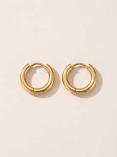 Simple Hoop Edelstahl Ohrringe