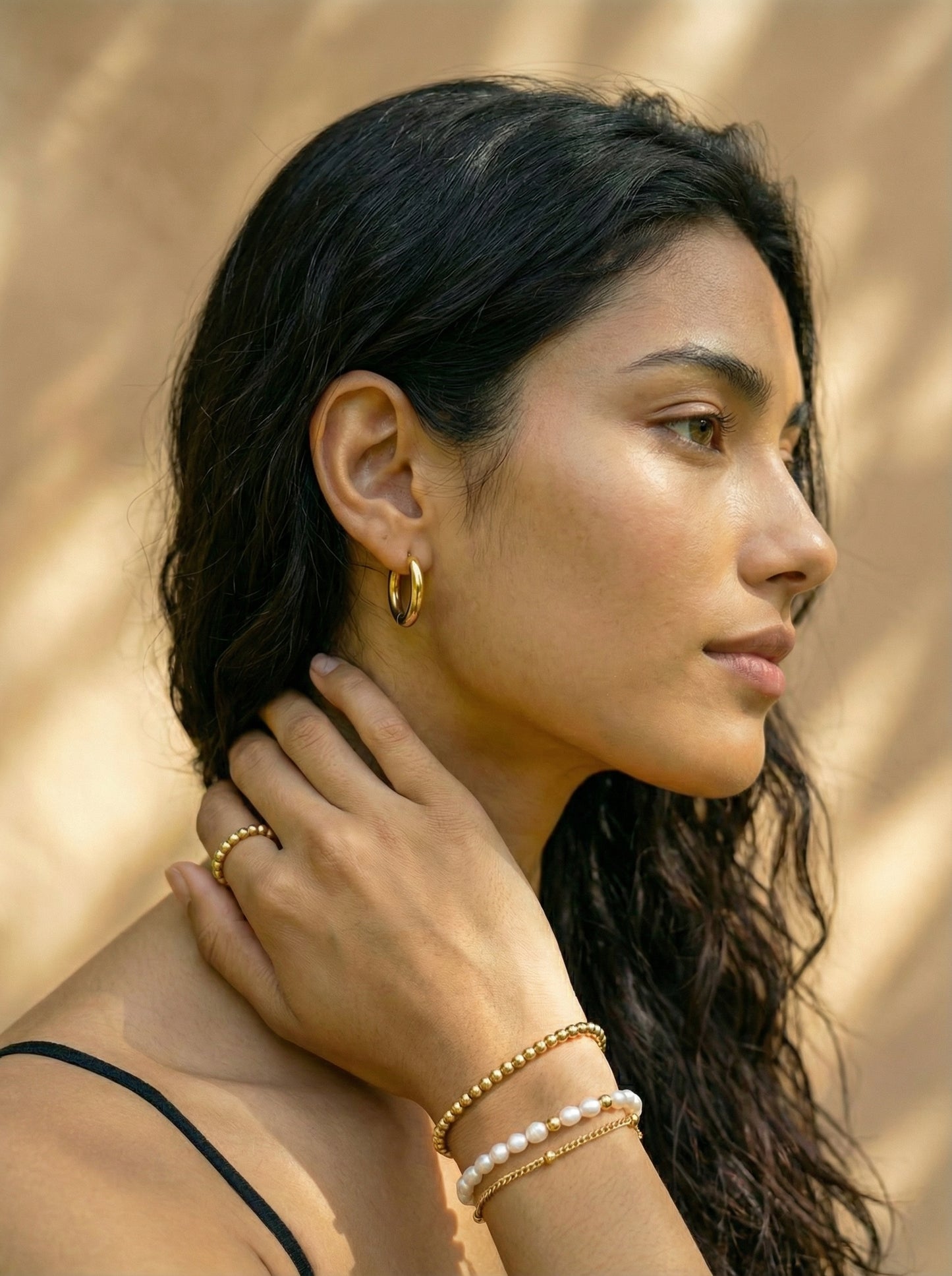 Simple Hoop Edelstahl Ohrringe