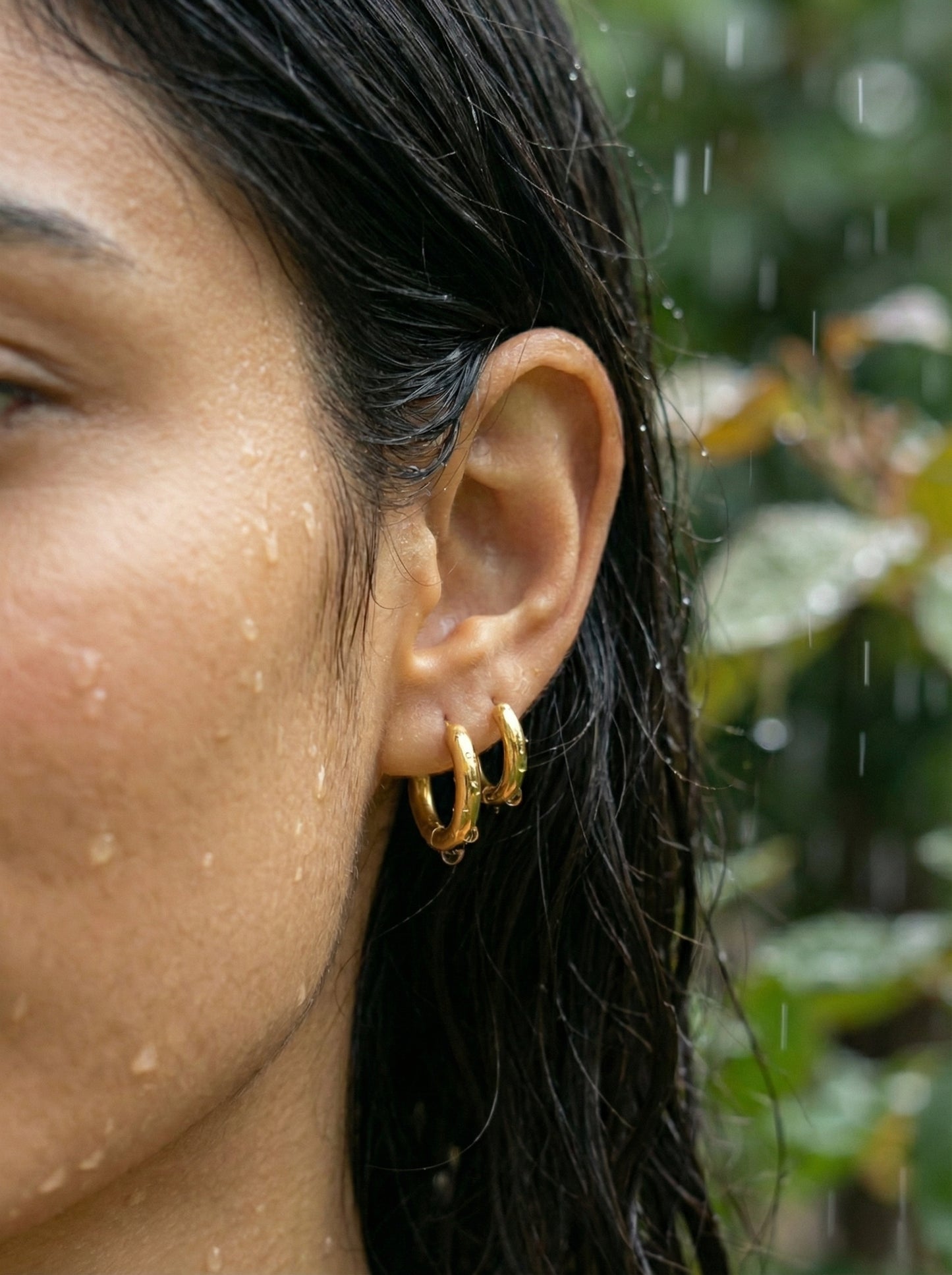 Simple Hoop Edelstahl Ohrringe