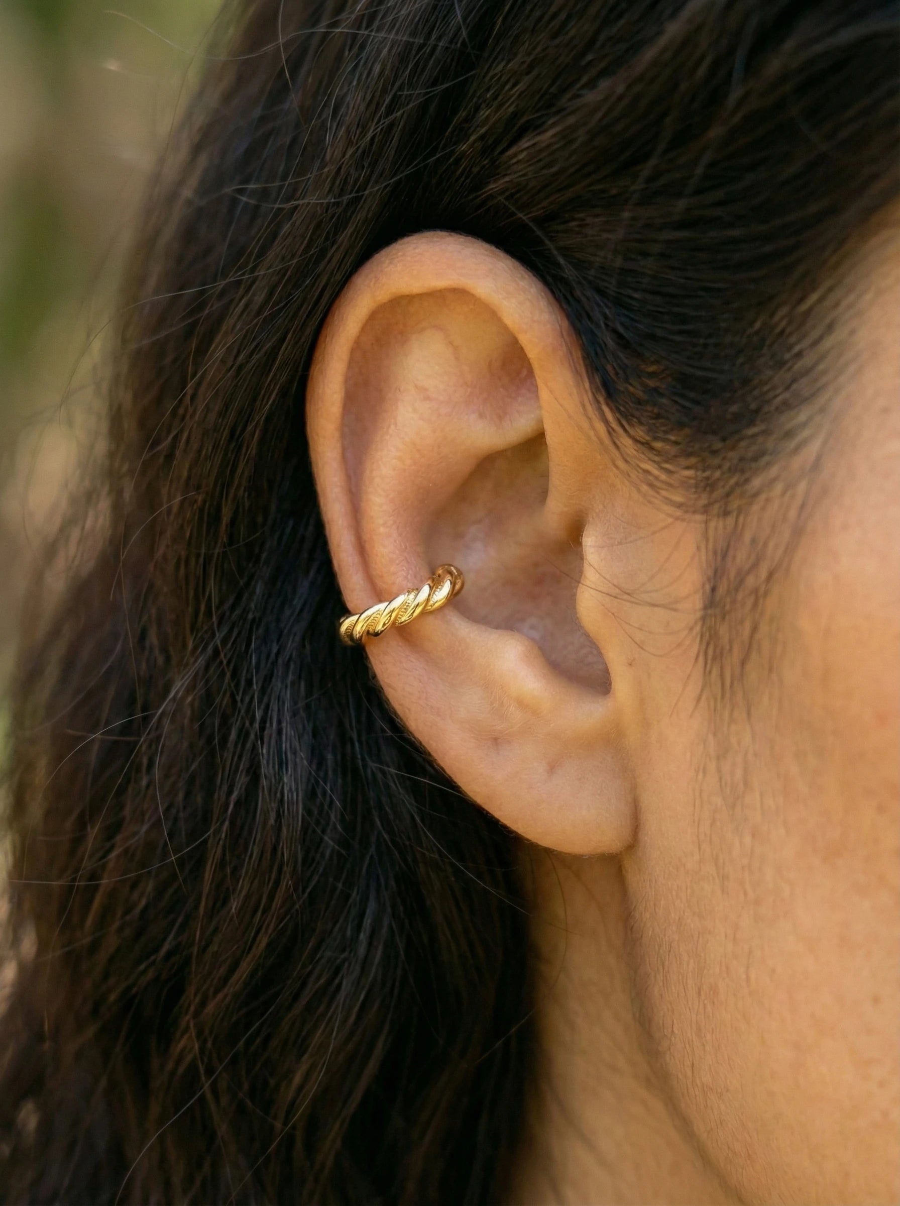 Classic Fine Twist Edelstahl Earcuff - Produktbild 4