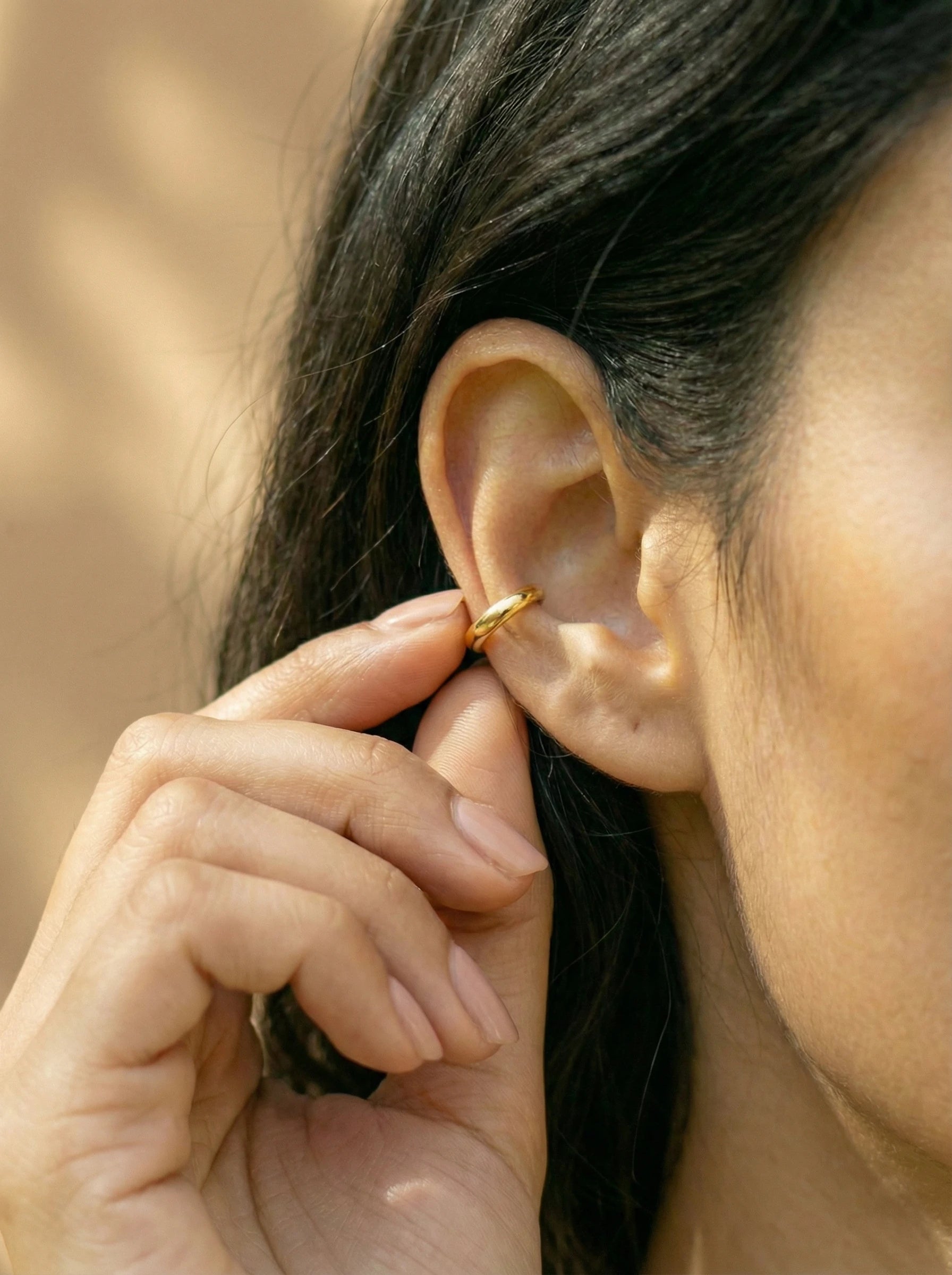 Simple Thin Loop Edelstahl Earcuff - Produktbild 5