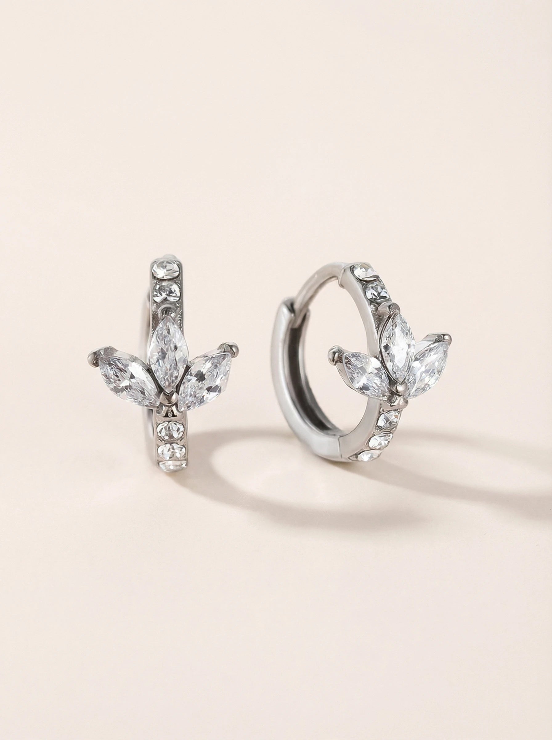 Diamond Petal Treble Edelstahl Ohrringe - Produktbild 8