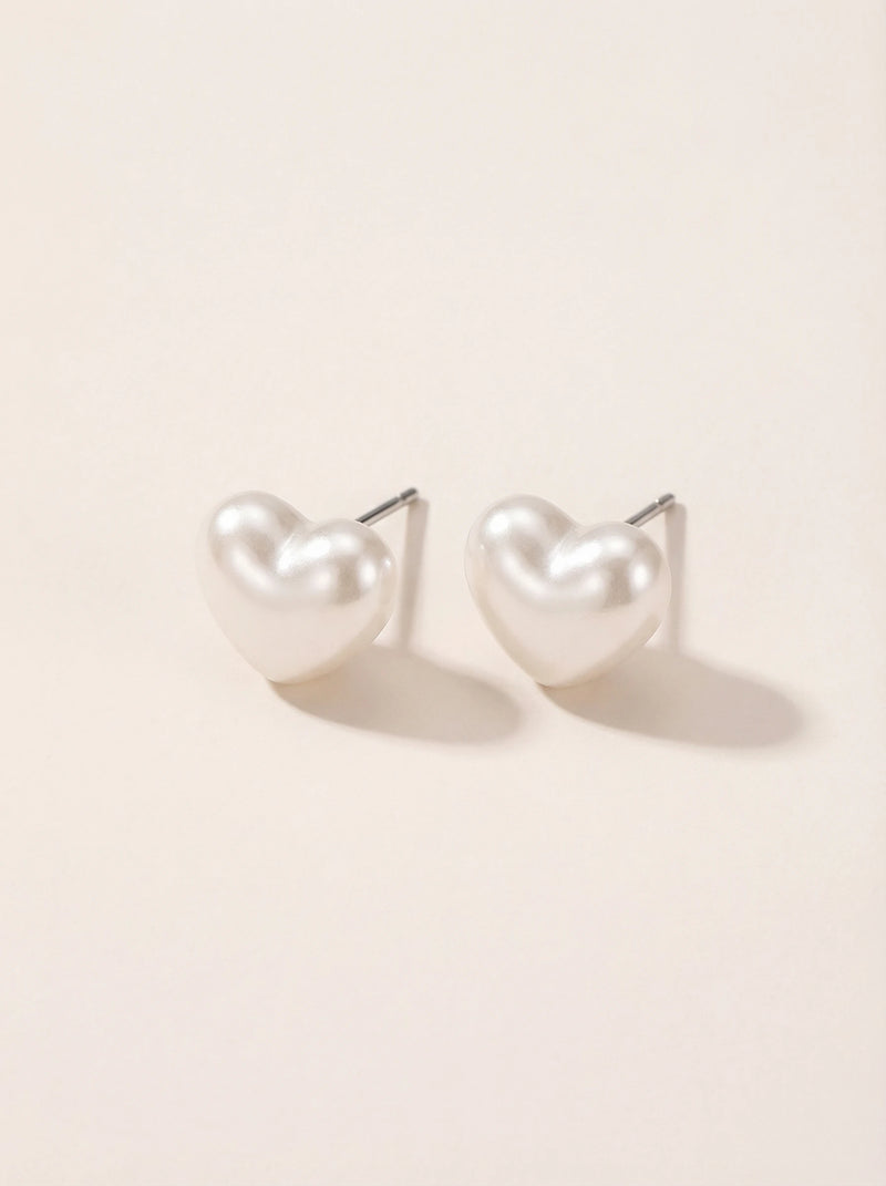 Resin Heart Max Edelstahl Ohrstecker