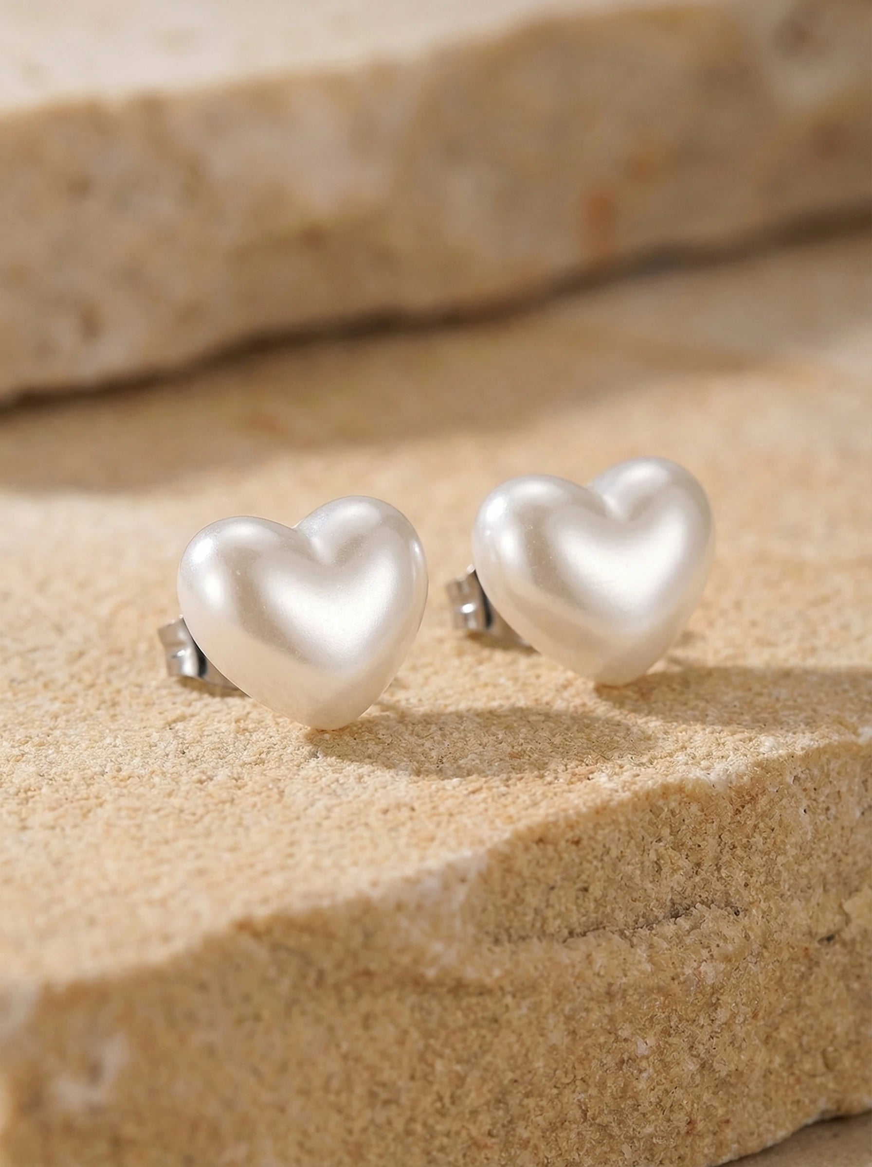 Resin Heart Max Edelstahl Ohrstecker - Produktbild 2