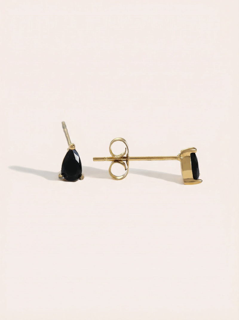 Simple Mini Diamond Drop Edelstahl Ohrringe