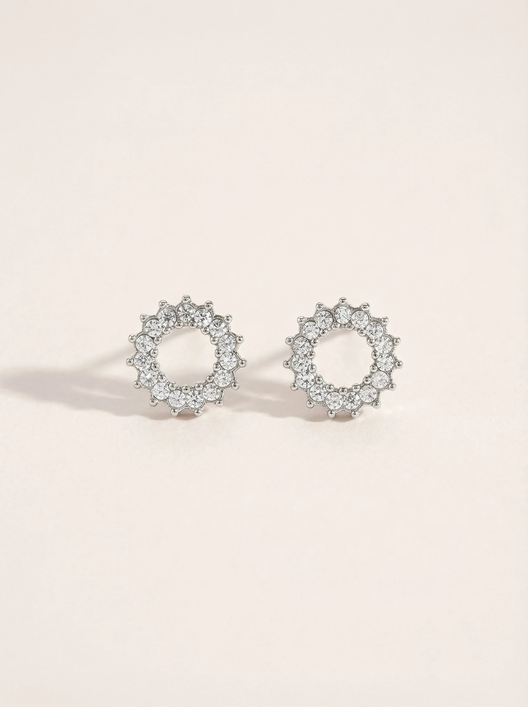 Cycle Flower Diamond Edelstahl Ohrringe - Produktbild 9