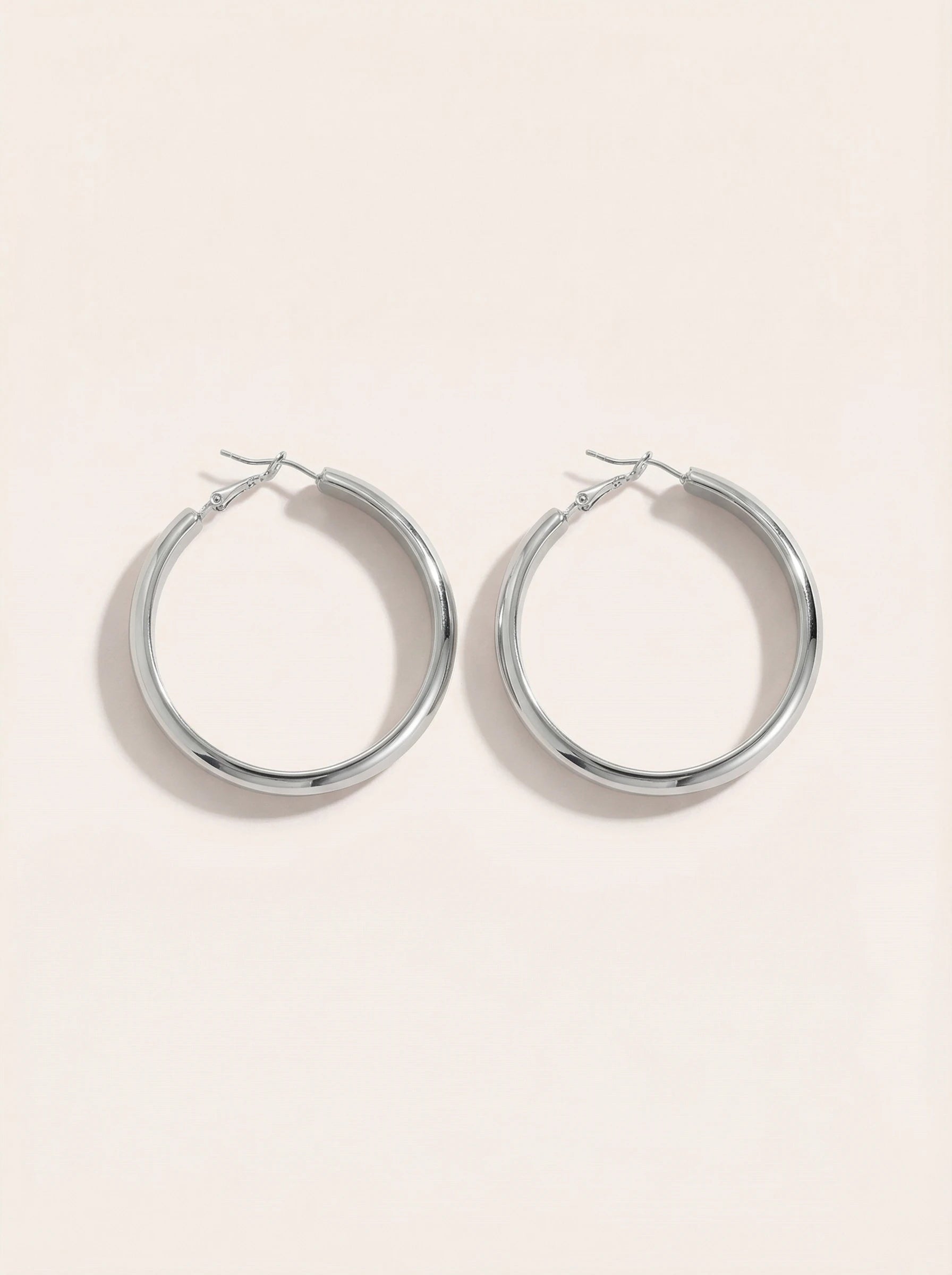 Diameter Hoop Edelstahl Ohrringe - Produktbild 9