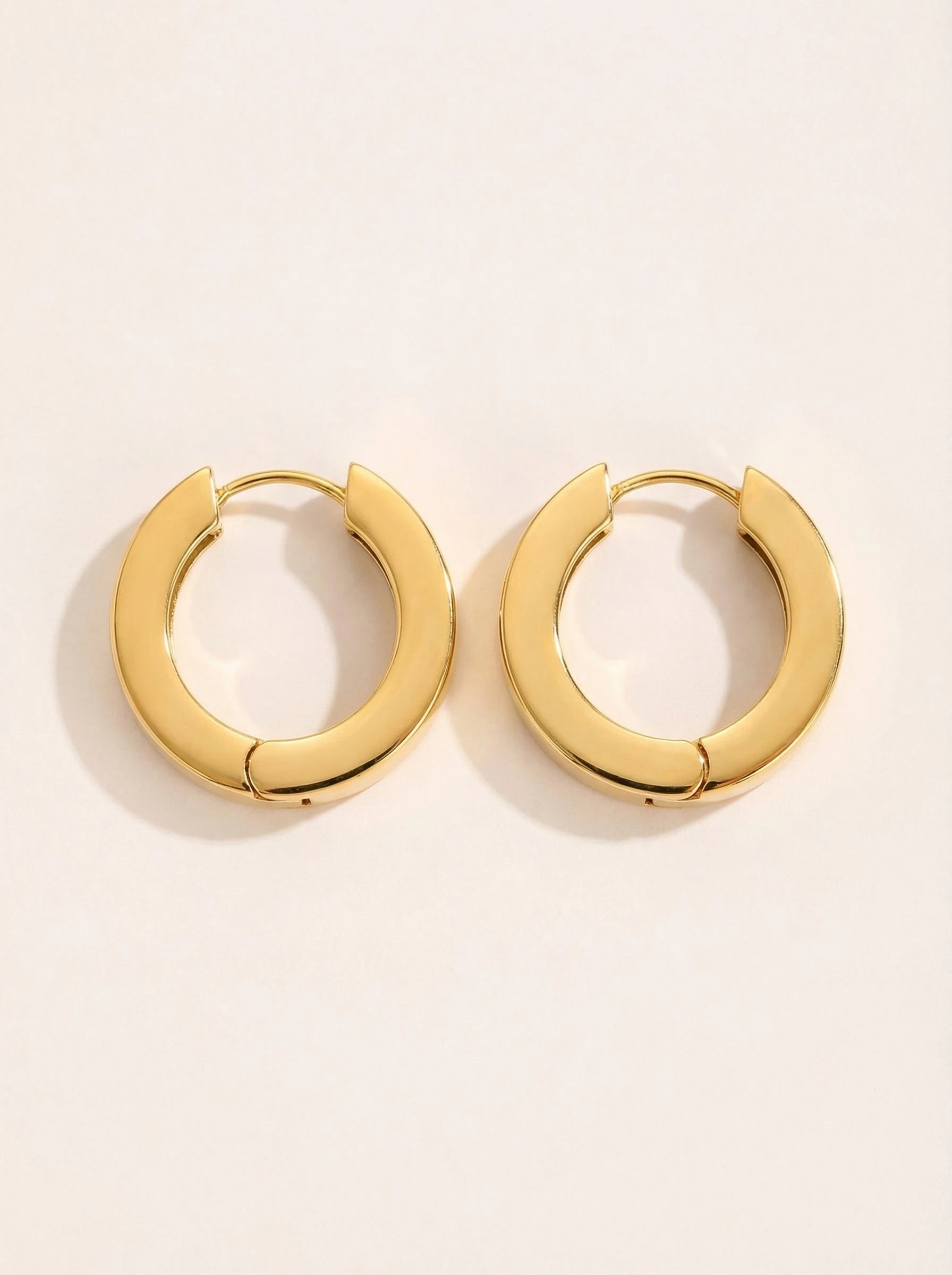 3D Hoop Edelstahl Ohrringe