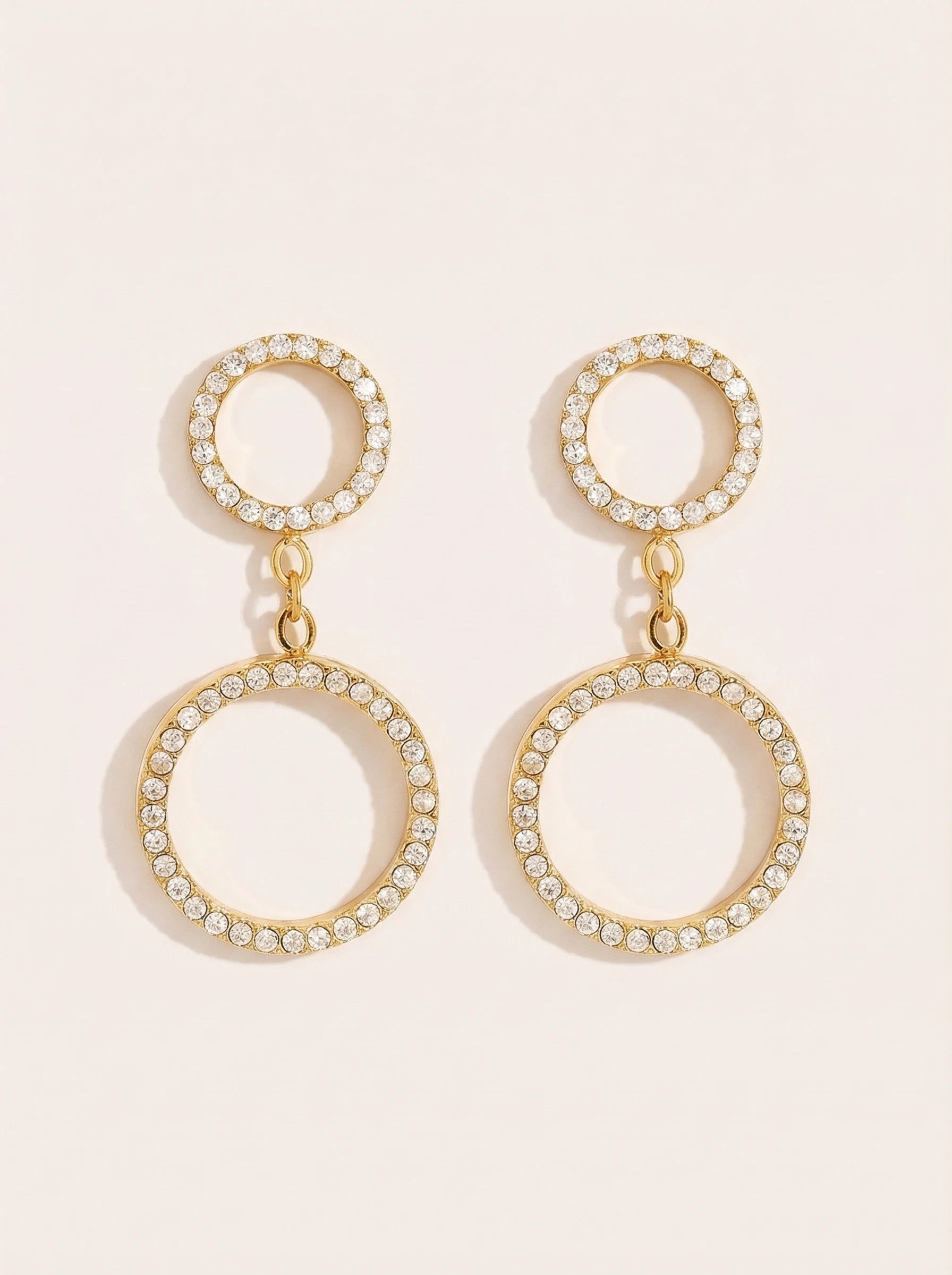 Two Diamond Cycle Edelstahl Ohrringe