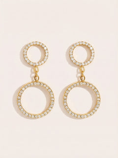 Two Diamond Cycle Edelstahl Ohrringe