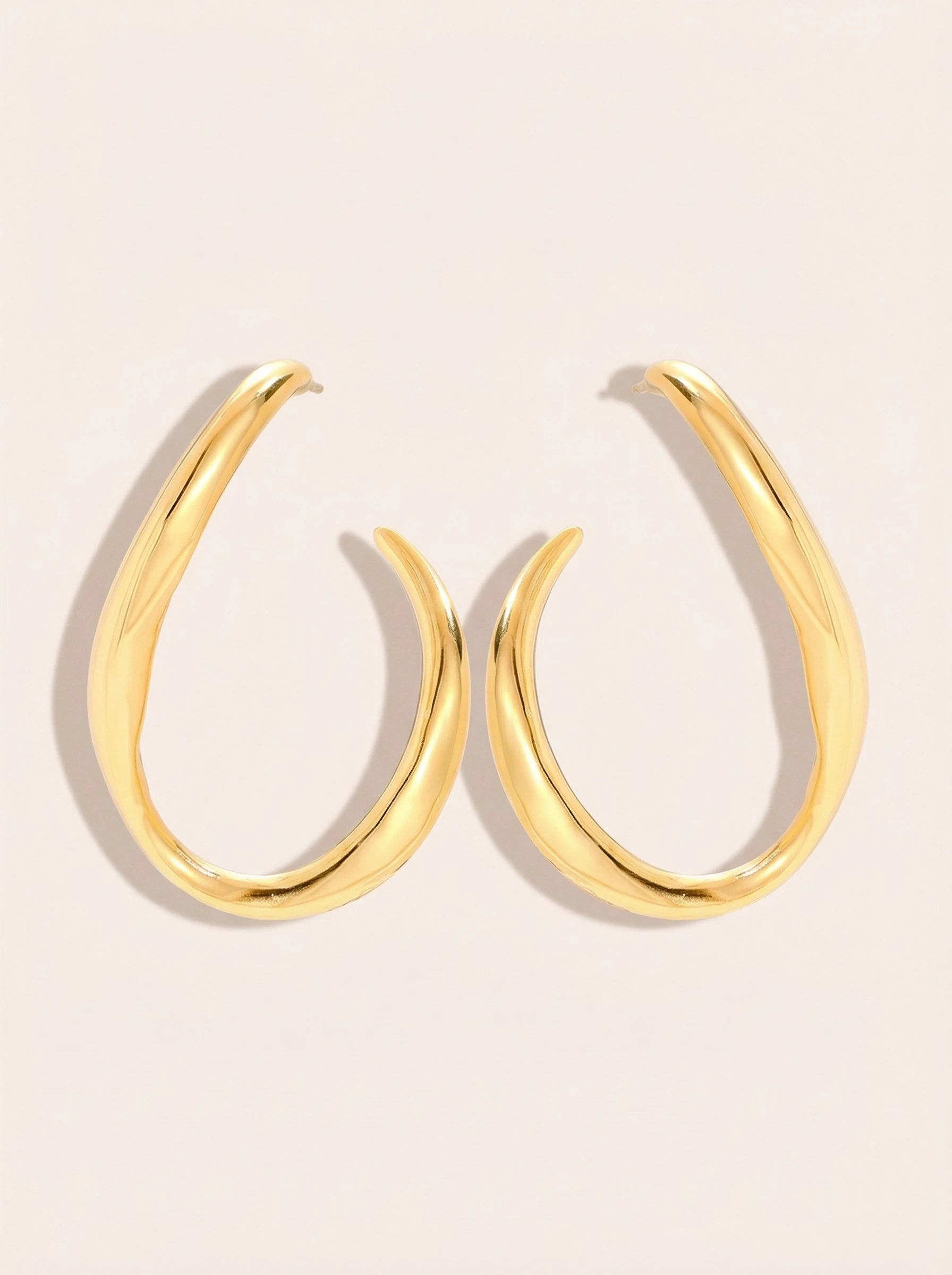 Egg Hoop Edelstahl Ohrringe