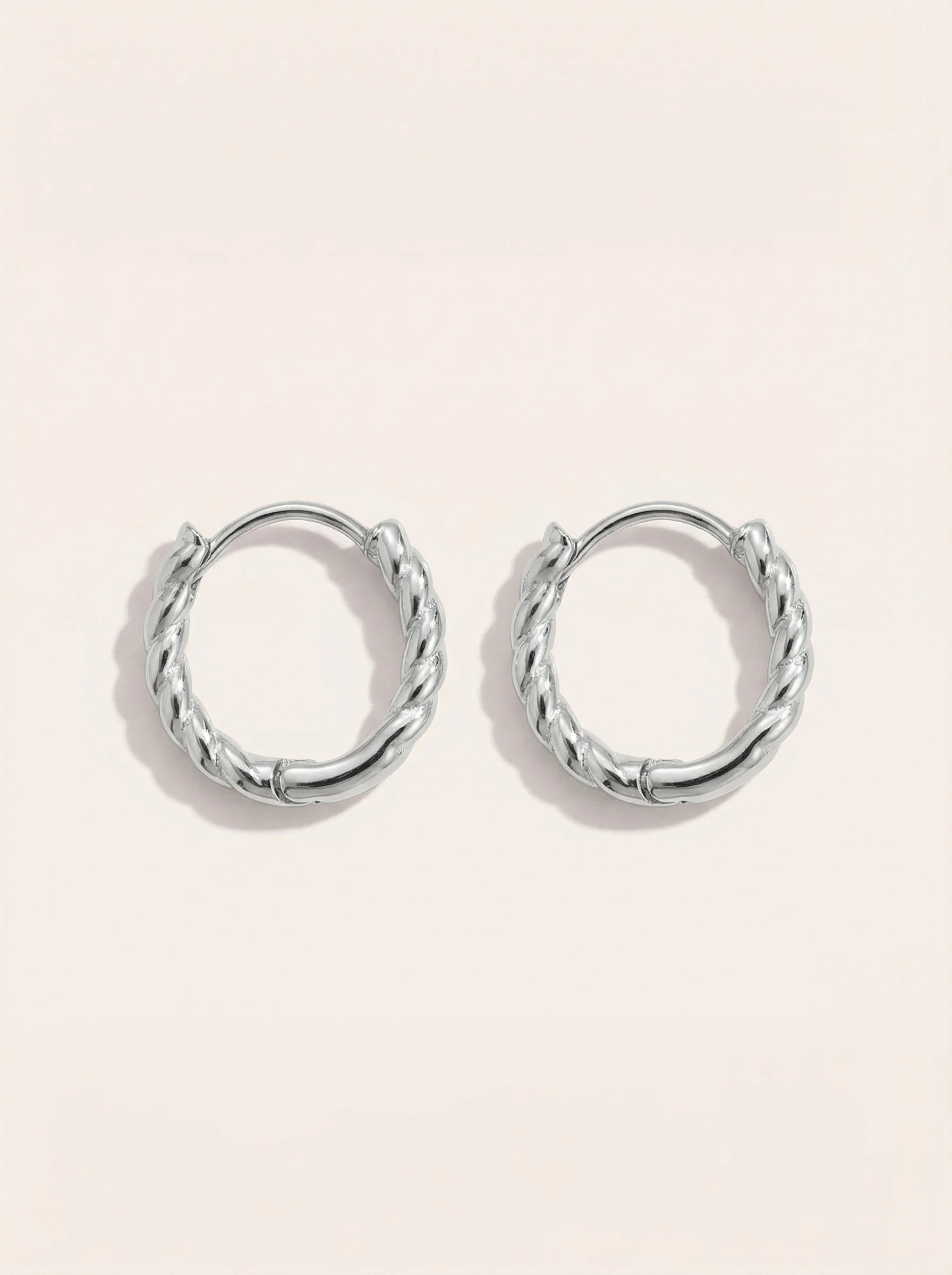 Half Twist Edelstahl Ohrringe - Produktbild 9