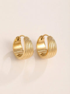 Nice Line Hoop Edelstahl Ohrringe