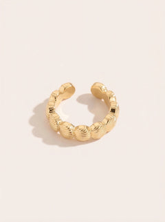 Viele kleine Muscheln Vergoldete Ear-Cuffs