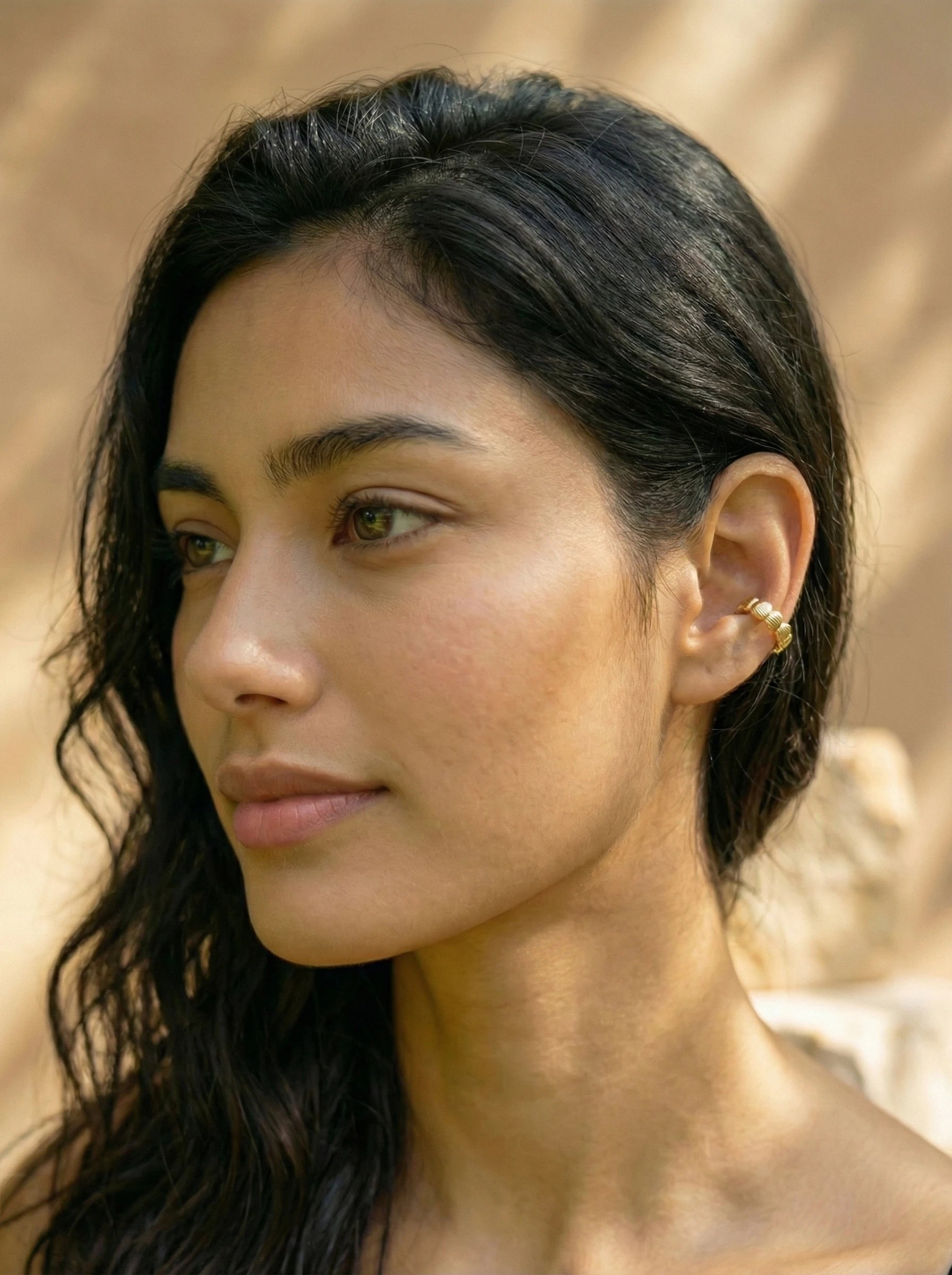 Viele kleine Muscheln Vergoldete Ear-Cuffs - Produktbild 7