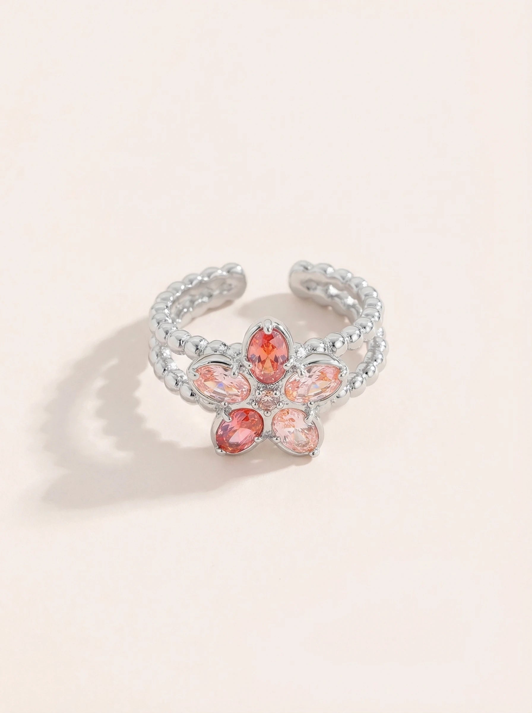 Pinky Flower Diamond Vergoldete Ear-Cuffs - Produktbild 9