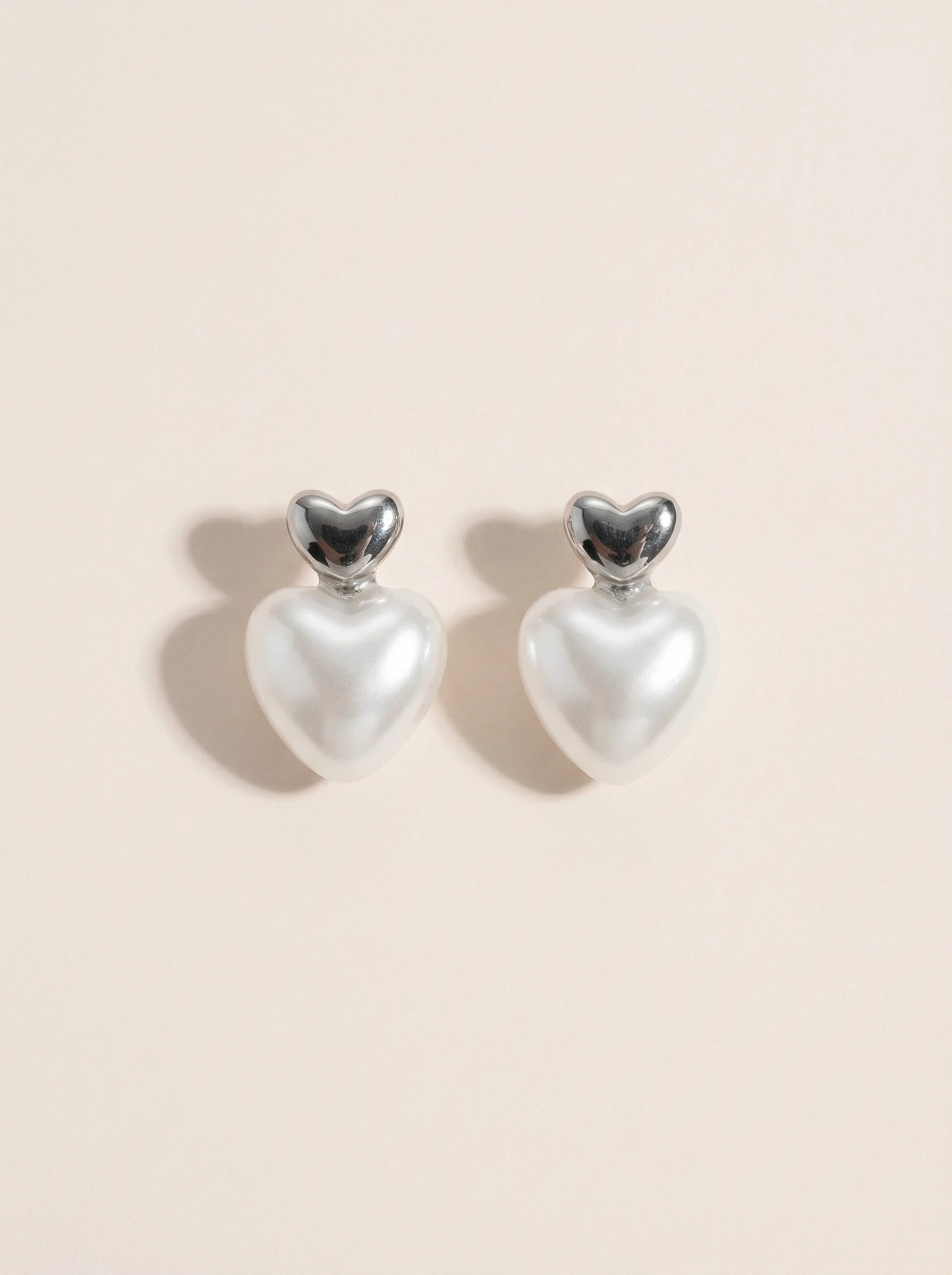 Pearly Heart Edelstahl Ohrringe - Produktbild 9