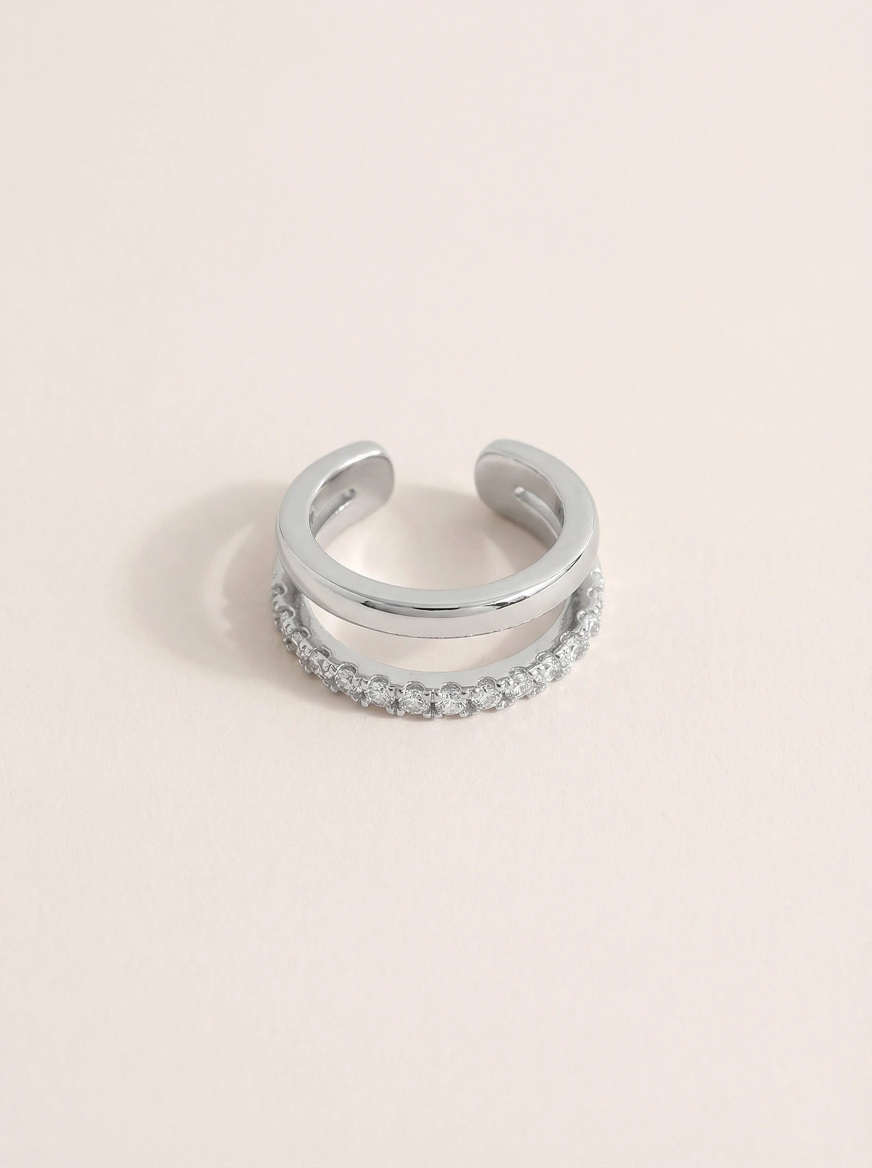 Two Layer Diamonds Vergoldete Ear-Cuffs - Produktbild 9