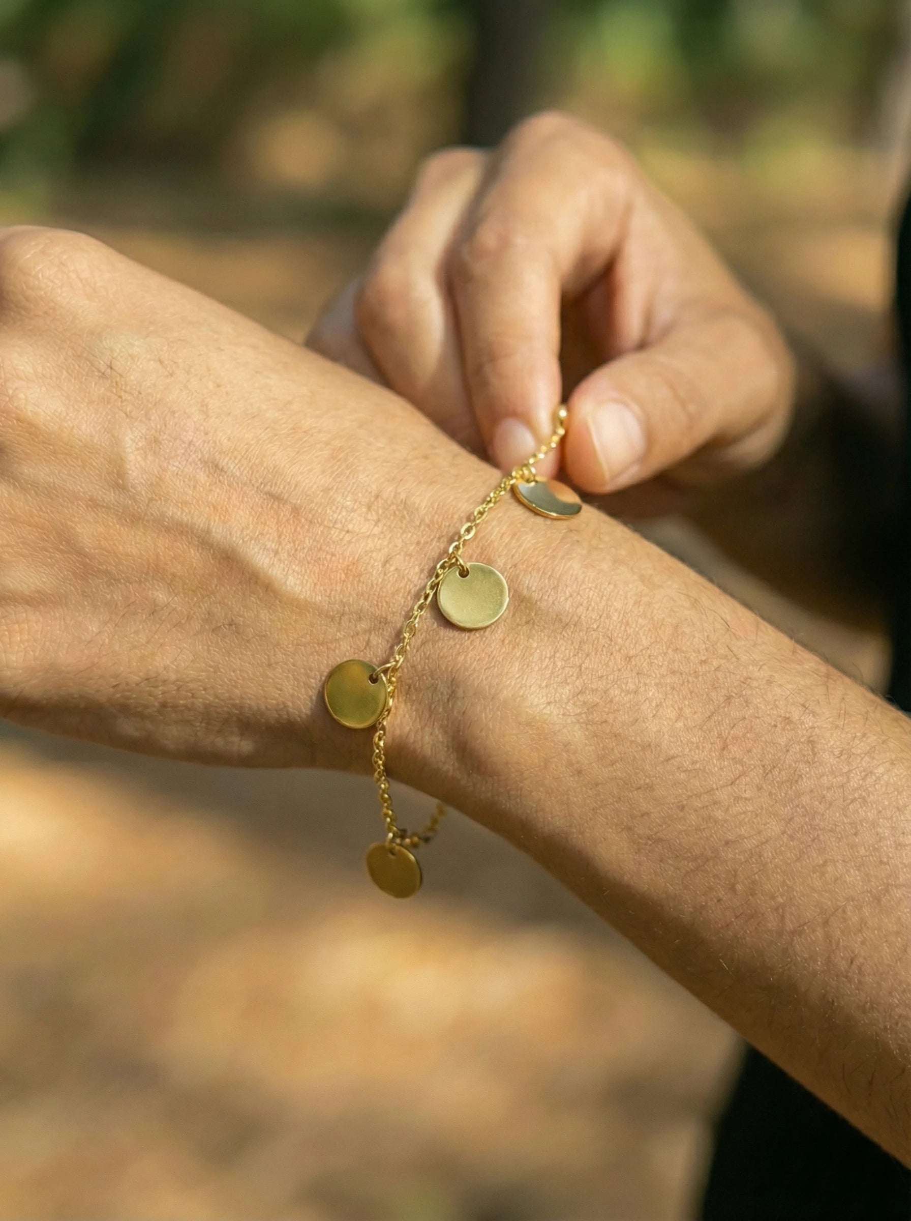 Plättchen Edelstahl-Armband - Produktbild 5