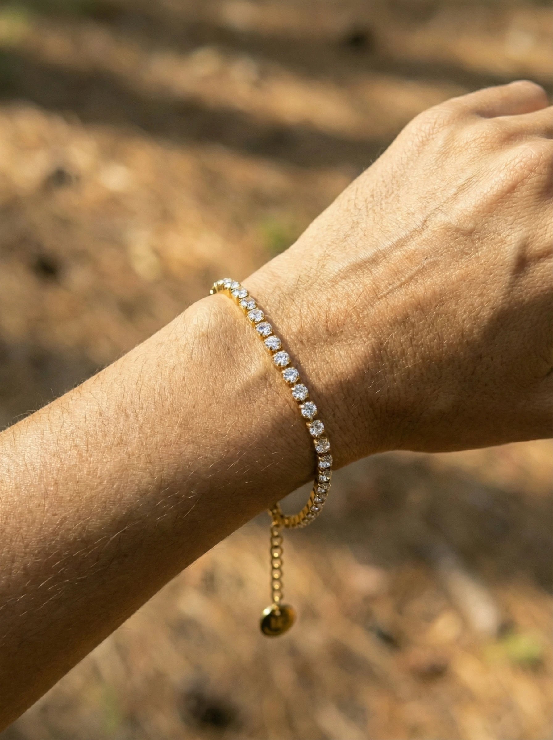 Fine Tennis Edelstahl Armband - Produktbild 4