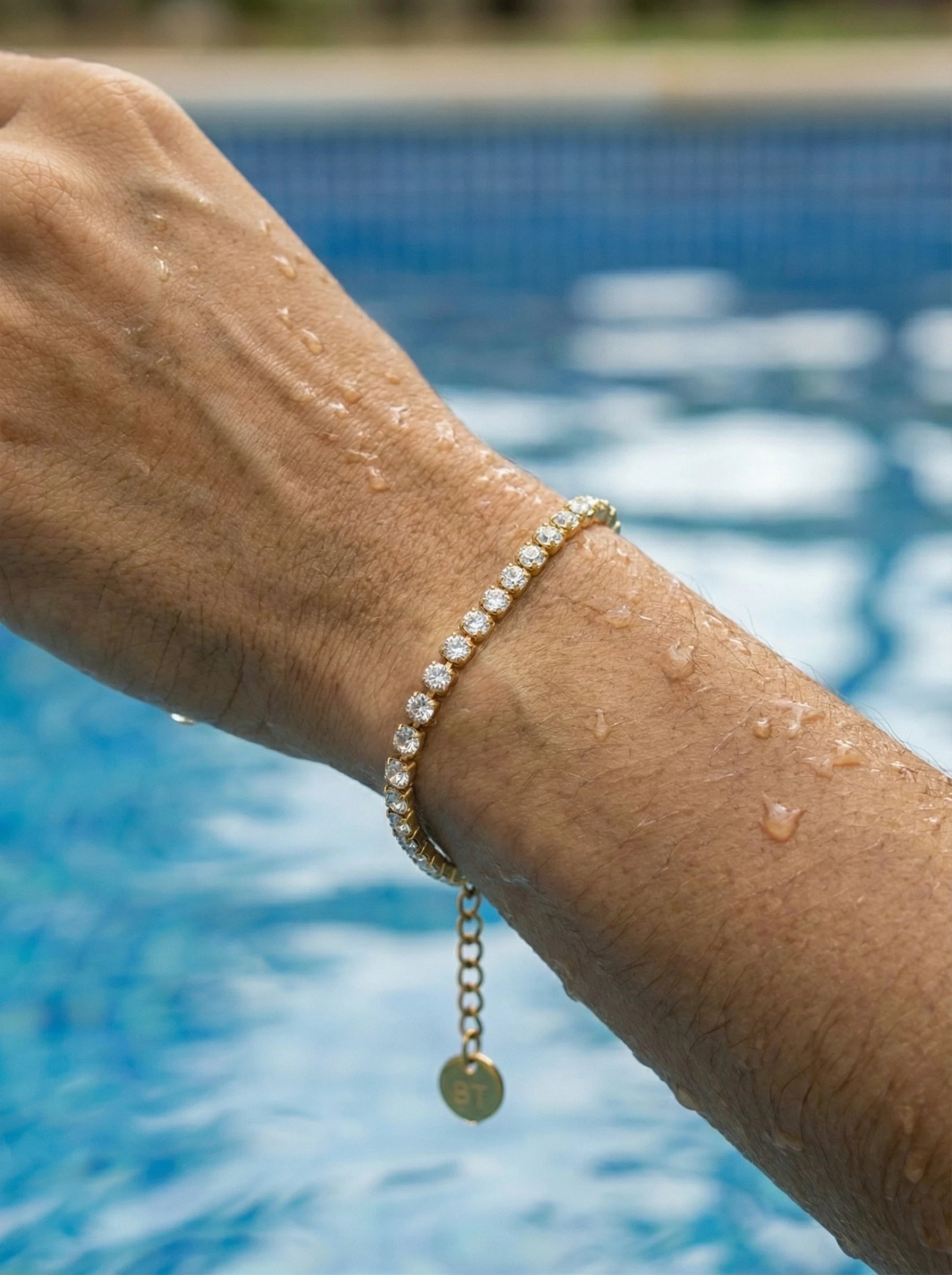 Fine Tennis Edelstahl Armband - Produktbild 8