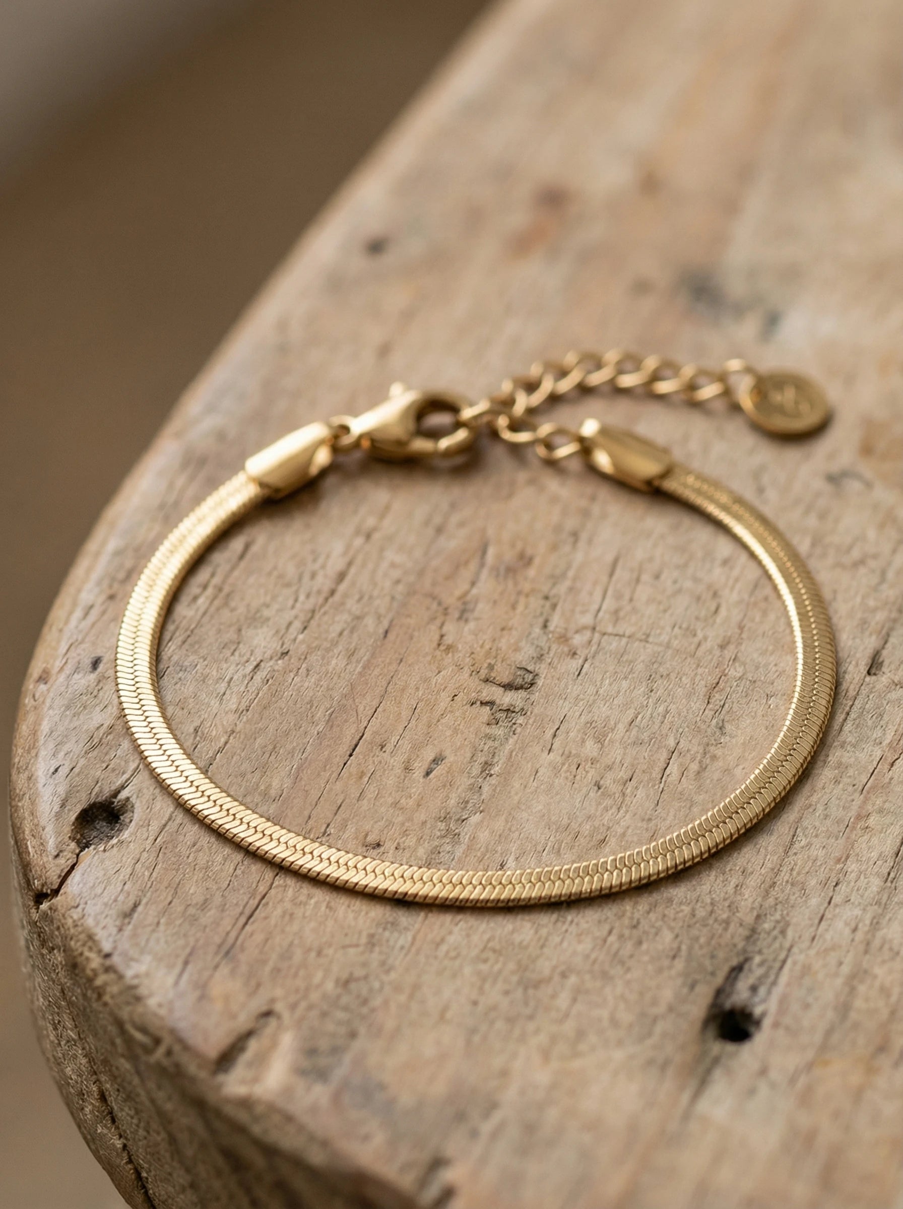 Fine Snake Skin Edelstahl Armband - Produktbild 2
