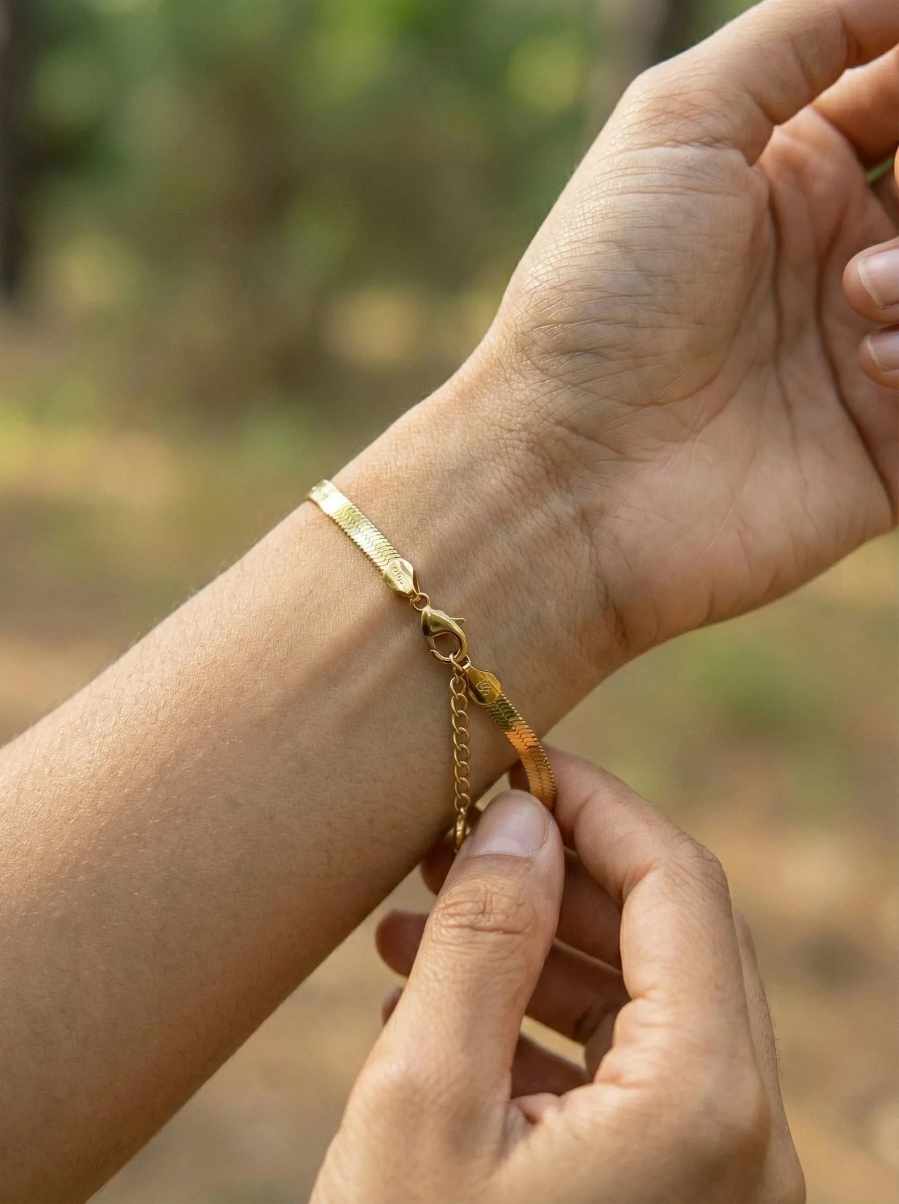 Snake Skin Edelstahl Armband - Produktbild 3