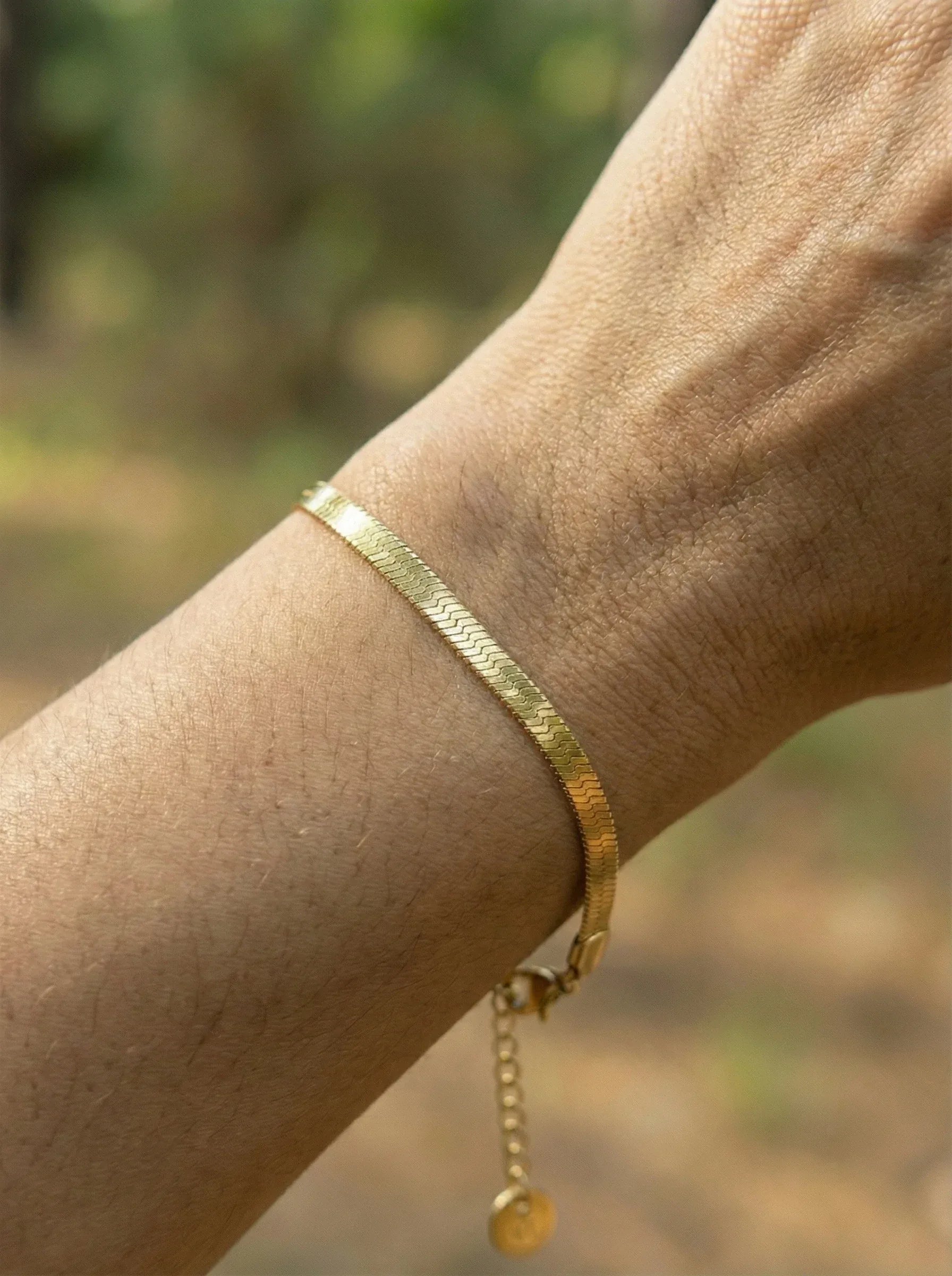 Snake Skin Edelstahl Armband - Produktbild 4