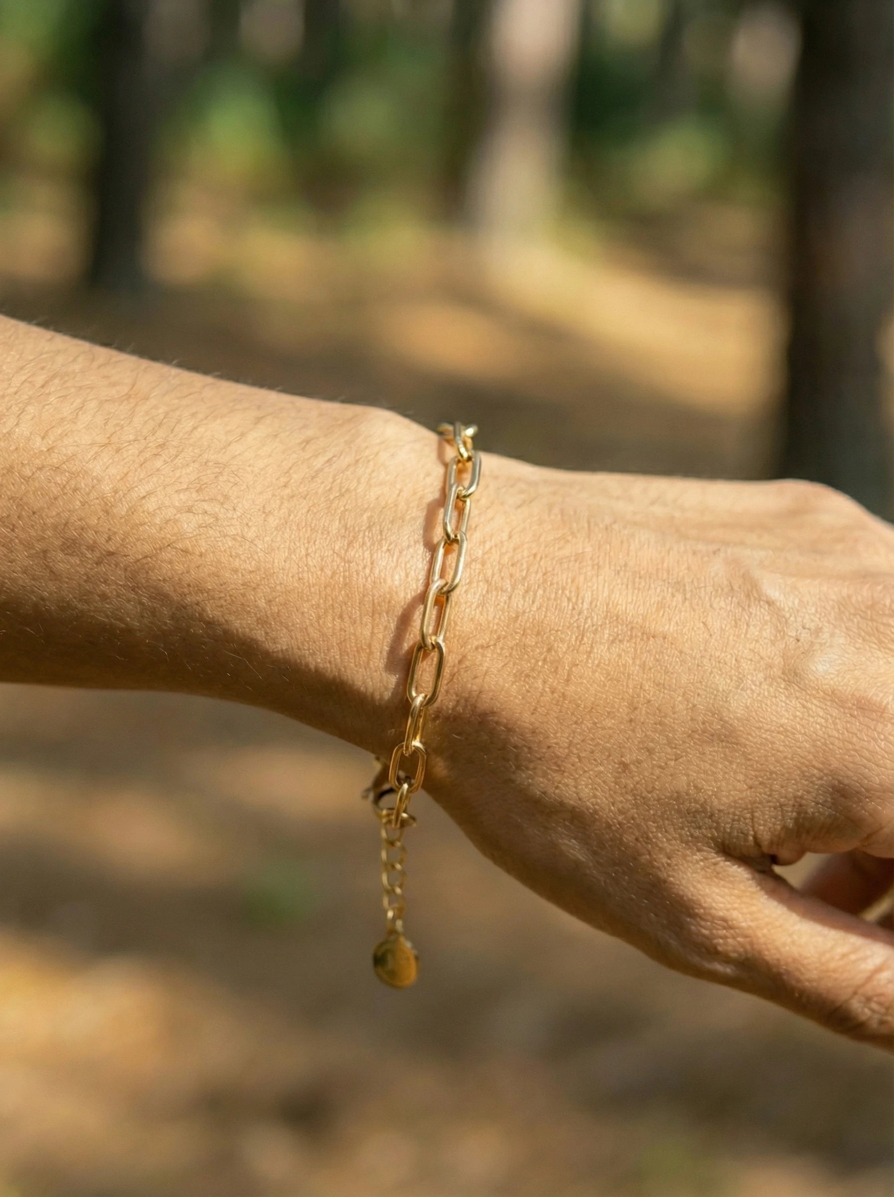 Fine Round Chain Edelstahl Armband - Produktbild 4