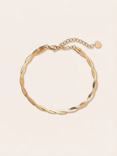 Twisted Snake Skin Edelstahl Armband