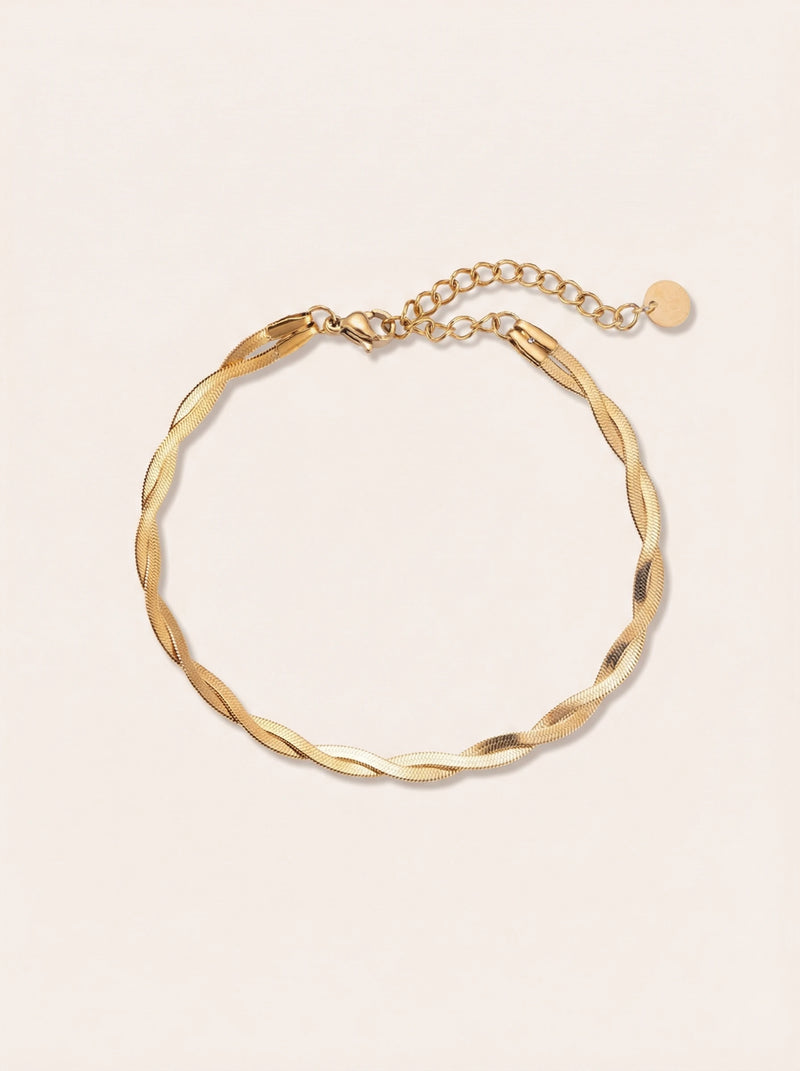 Twisted Snake Skin Edelstahl Armband