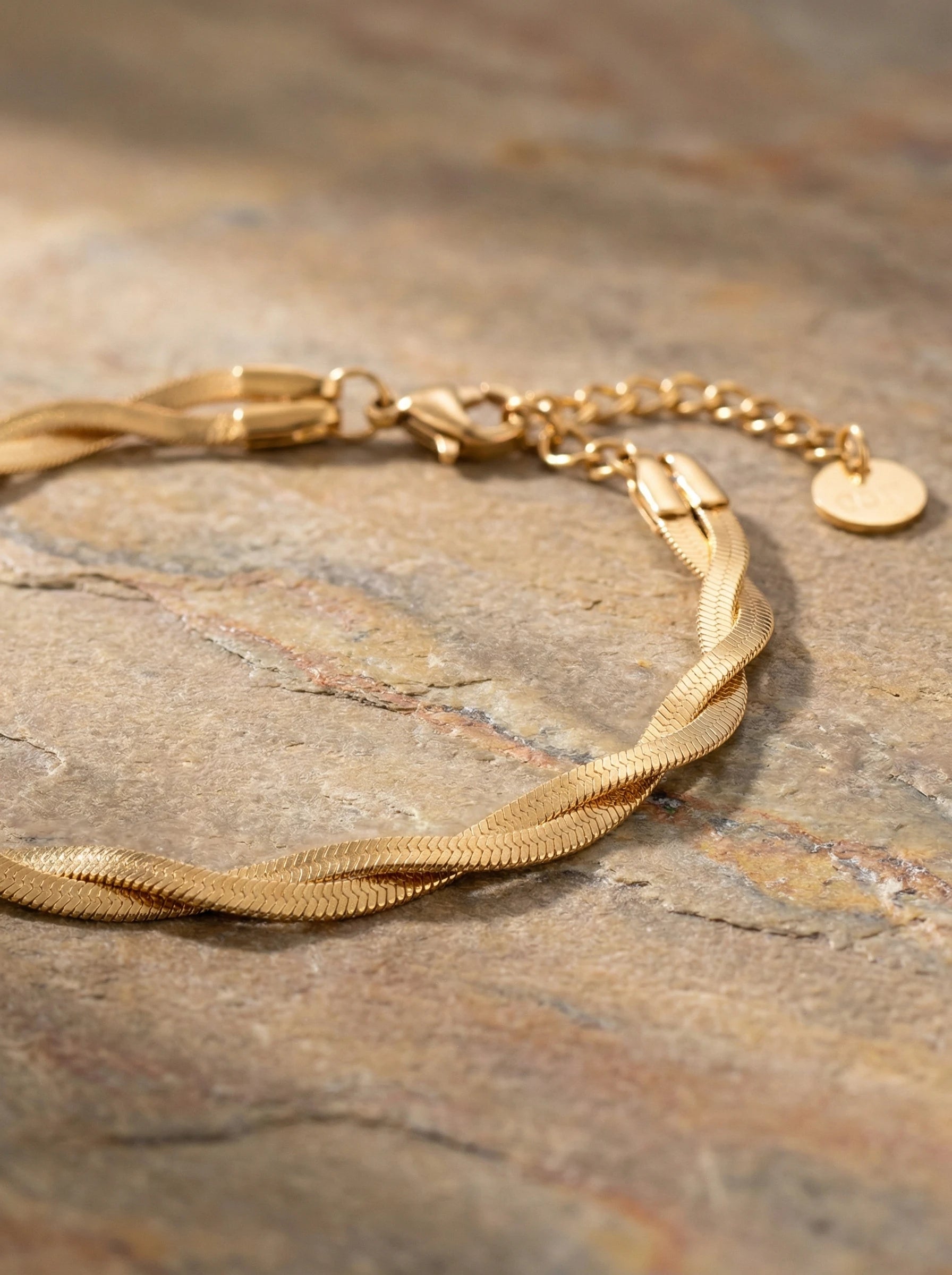 Twisted Snake Skin Edelstahl Armband - Produktbild 2