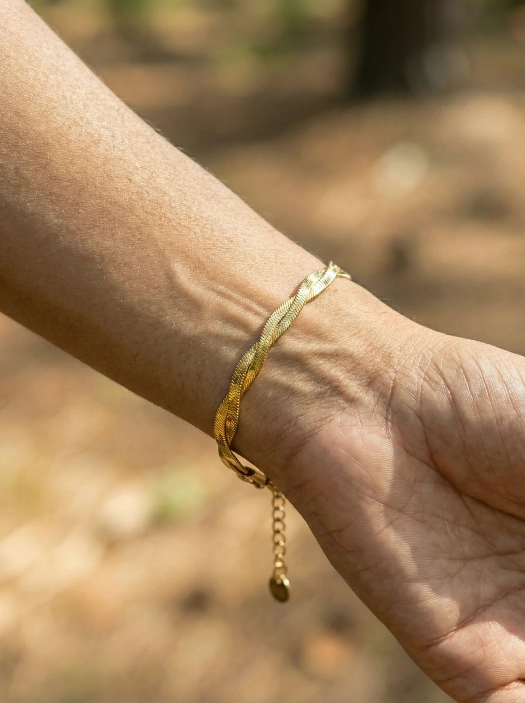 Twisted Snake Skin Edelstahl Armband - Produktbild 4