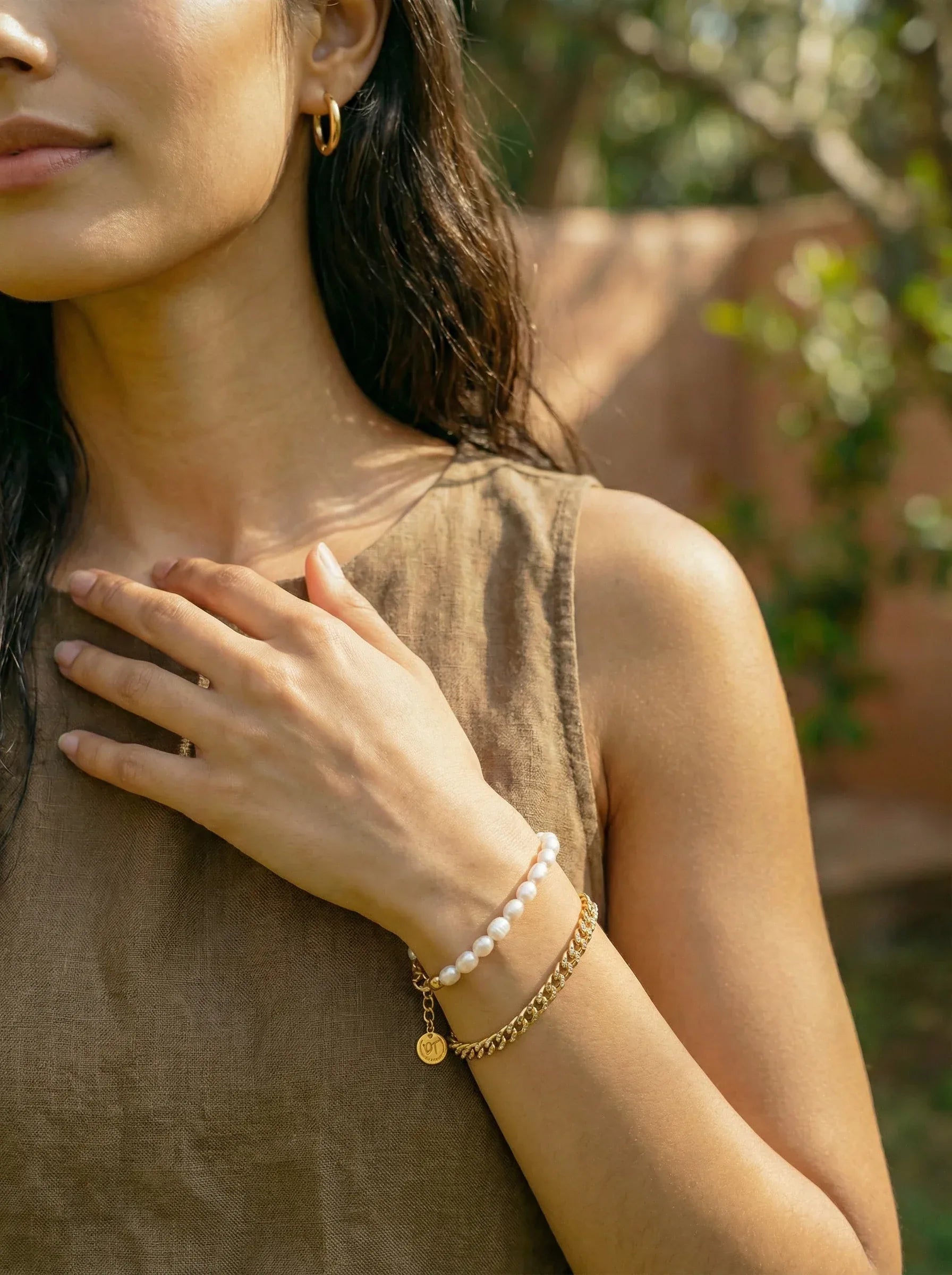 Simple Perlen Edelstahl Armband - Produktbild 7