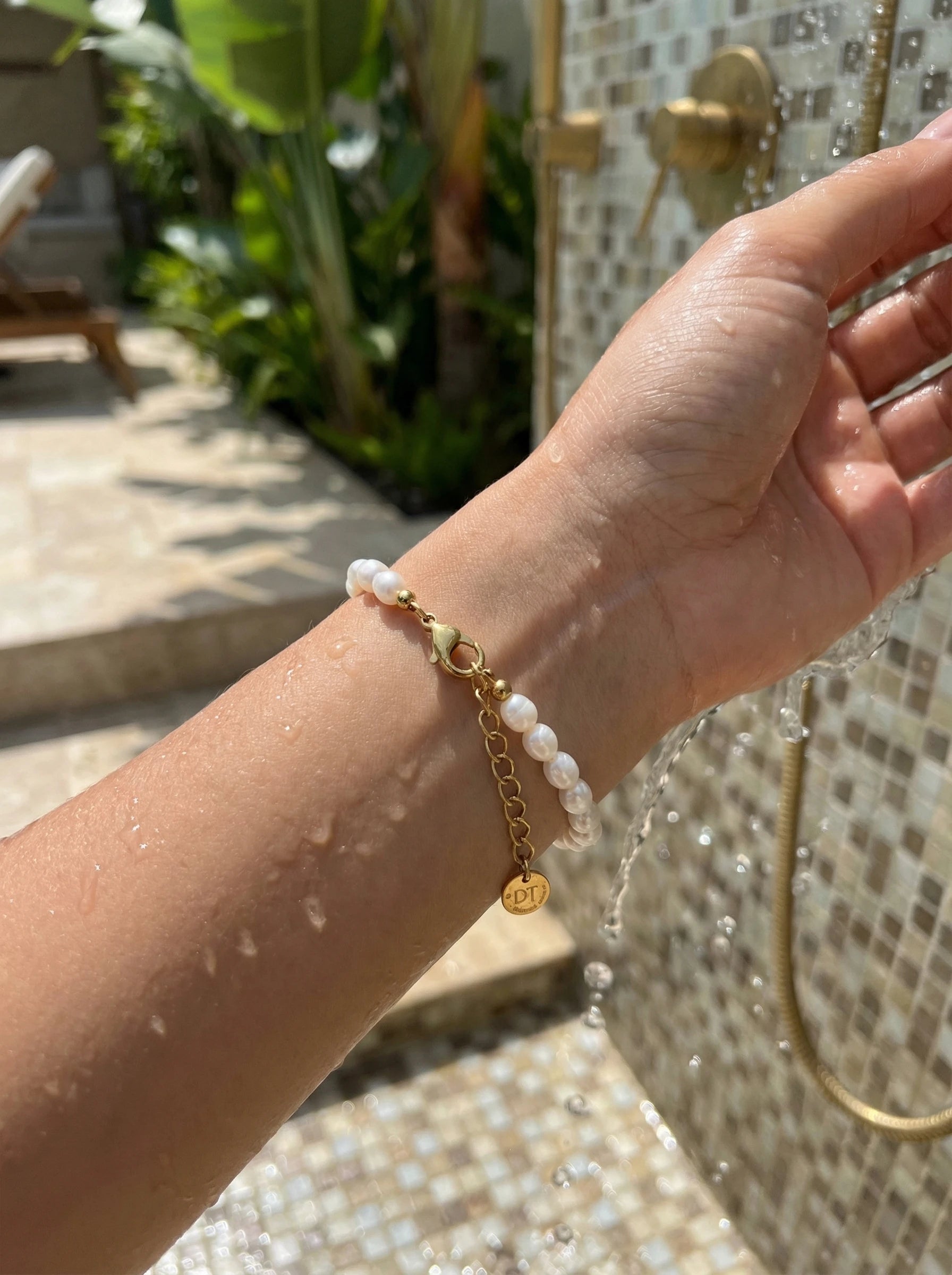 Simple Perlen Edelstahl Armband - Produktbild 8